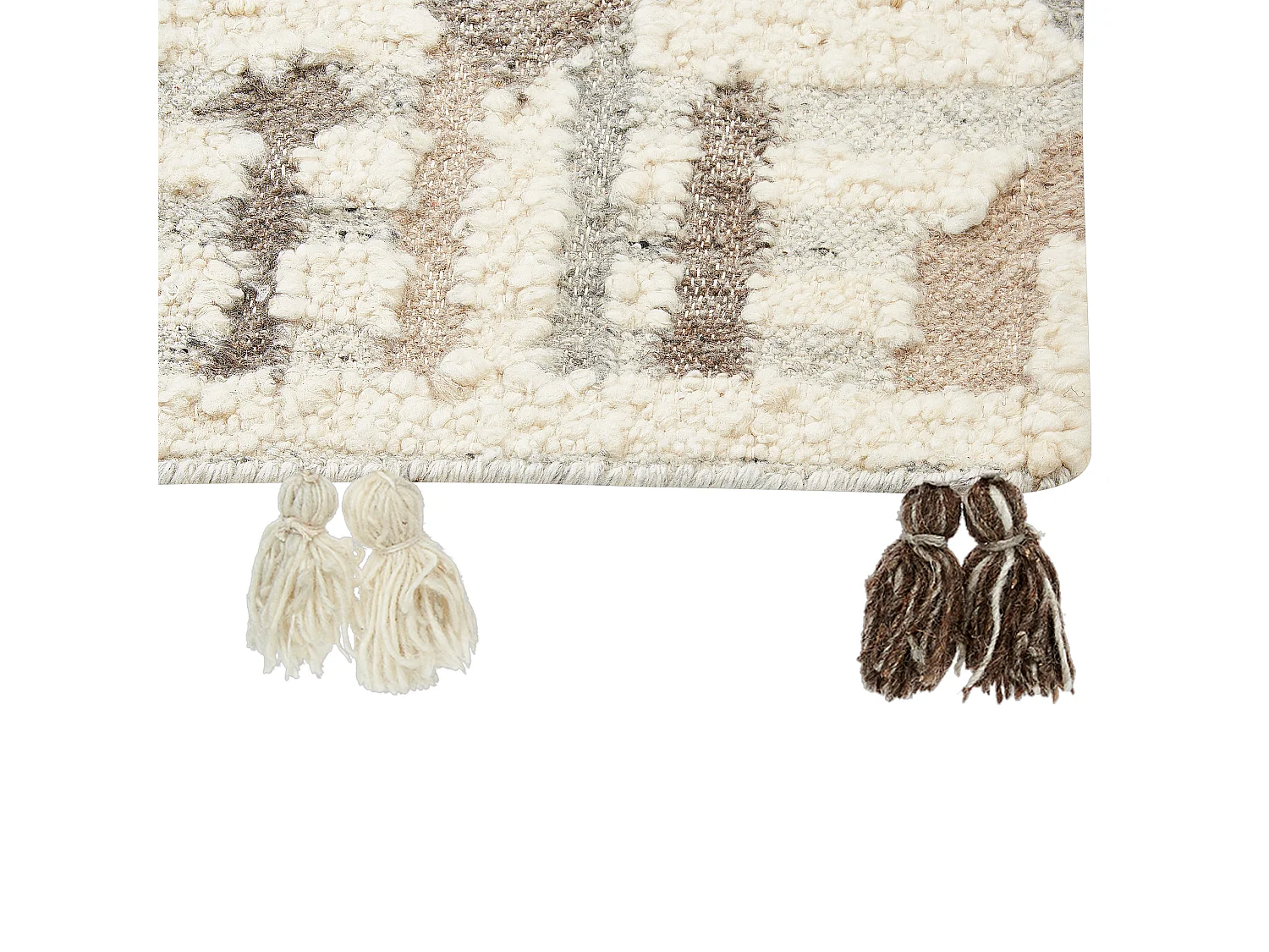 Tapis KAGHTSRASHEN Beige 160 x 230 cm Laine Kilim