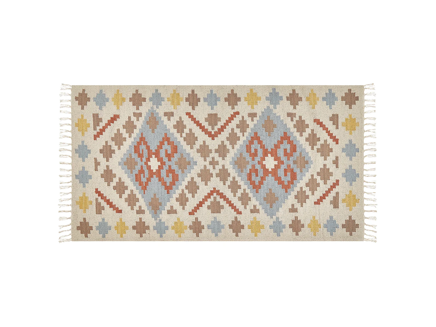Tapis ATAN Multicolore 80 x 150 cm Coton Kilim