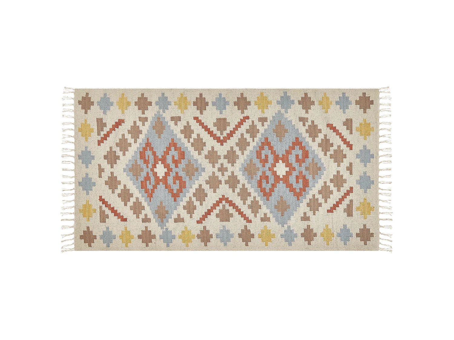 Tapis ATAN Multicolore 80 x 150 cm Coton Kilim
