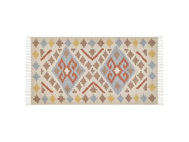 Tapis ATAN Multicolore 80 x 150 cm Coton Kilim