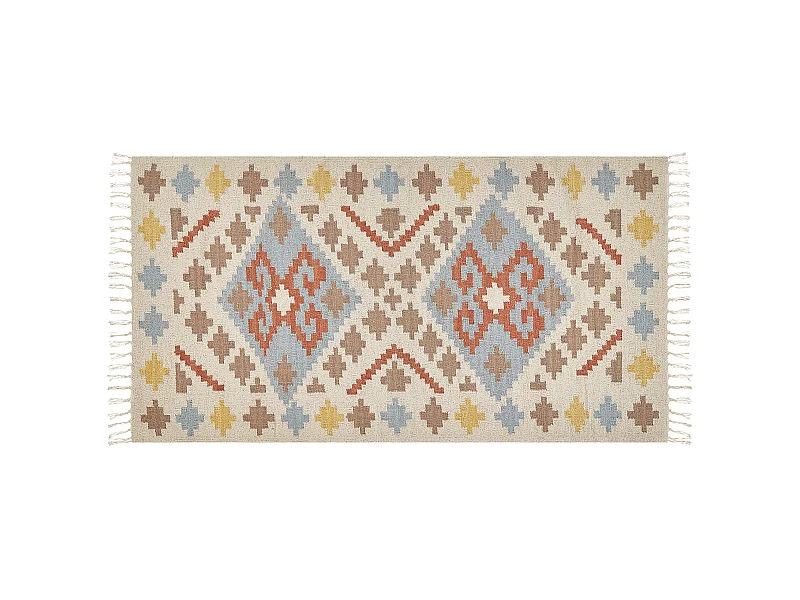 Tapis ATAN Multicolore 80 x 150 cm Coton Kilim