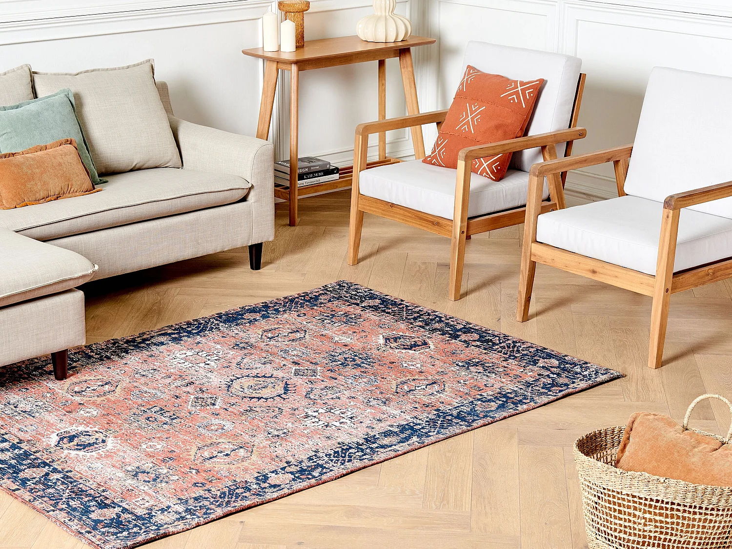 Tapis KURIN Rouge 140 x 200 cm Coton