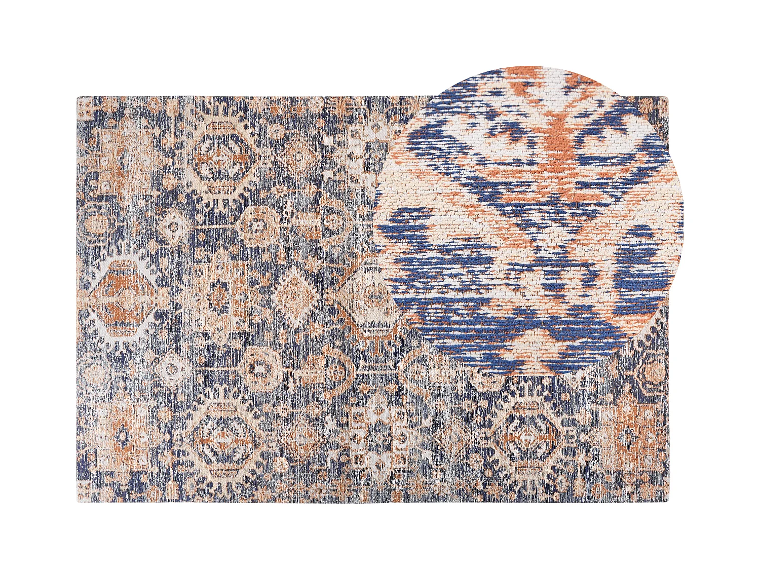 Tapis KURIN Bleu 140 x 200 cm Coton