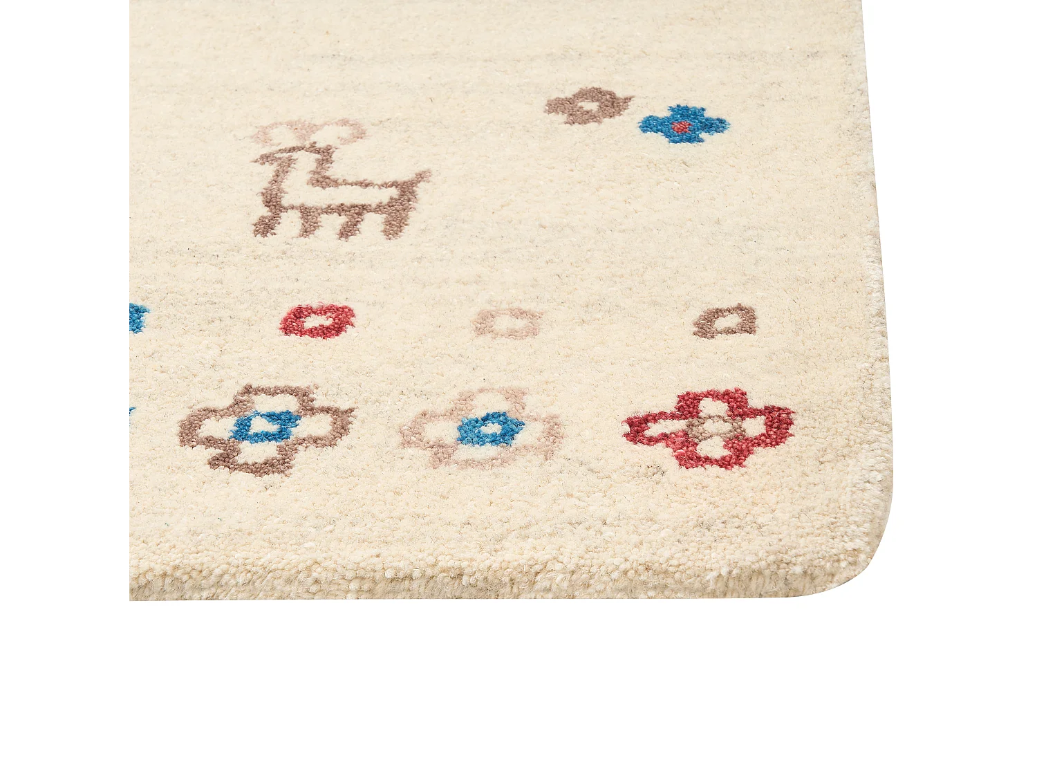 Vloerkleed gabbeh beige 200 x 300 cm SULUCA