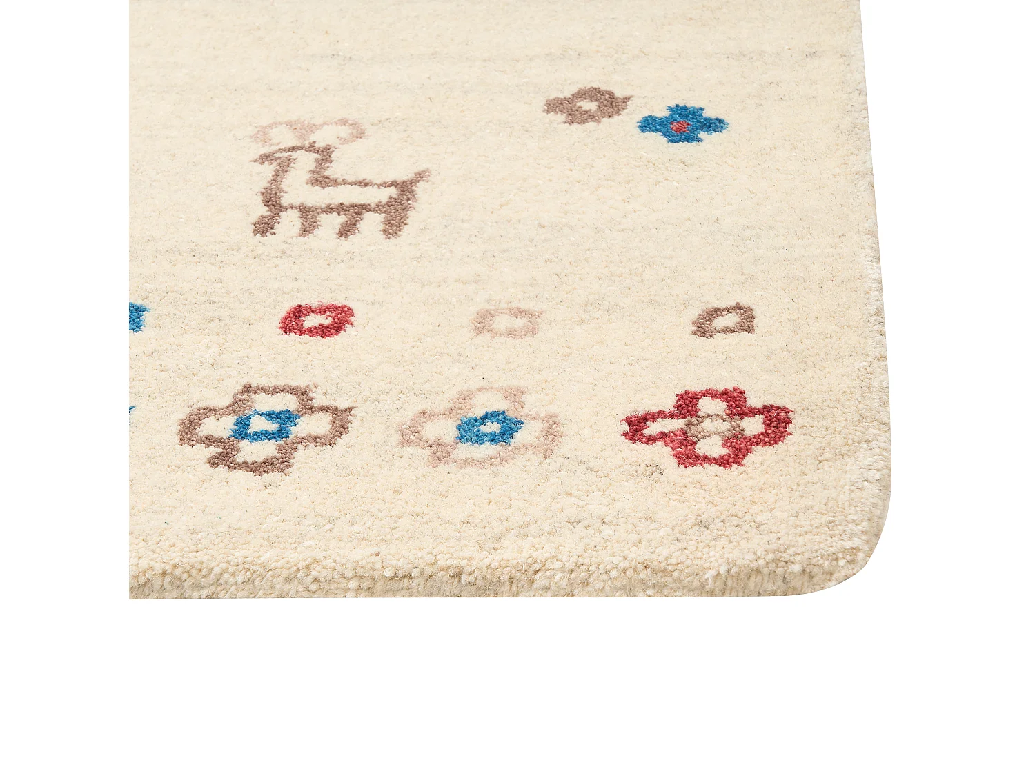 Vloerkleed gabbeh beige 200 x 300 cm SULUCA
