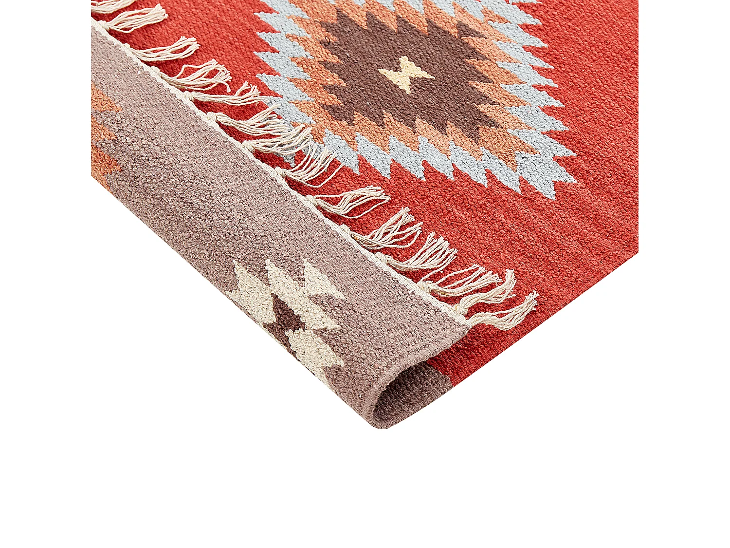 Dywan bawełniany kilim 160 x 230 cm wielokolorowy LORUT