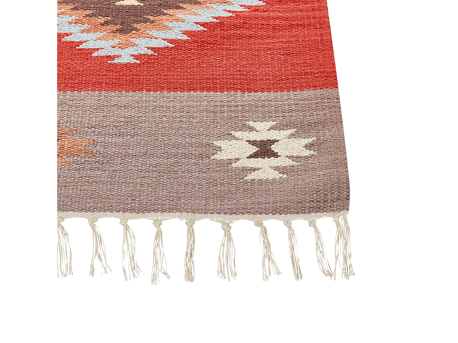 Dywan bawełniany kilim 160 x 230 cm wielokolorowy LORUT