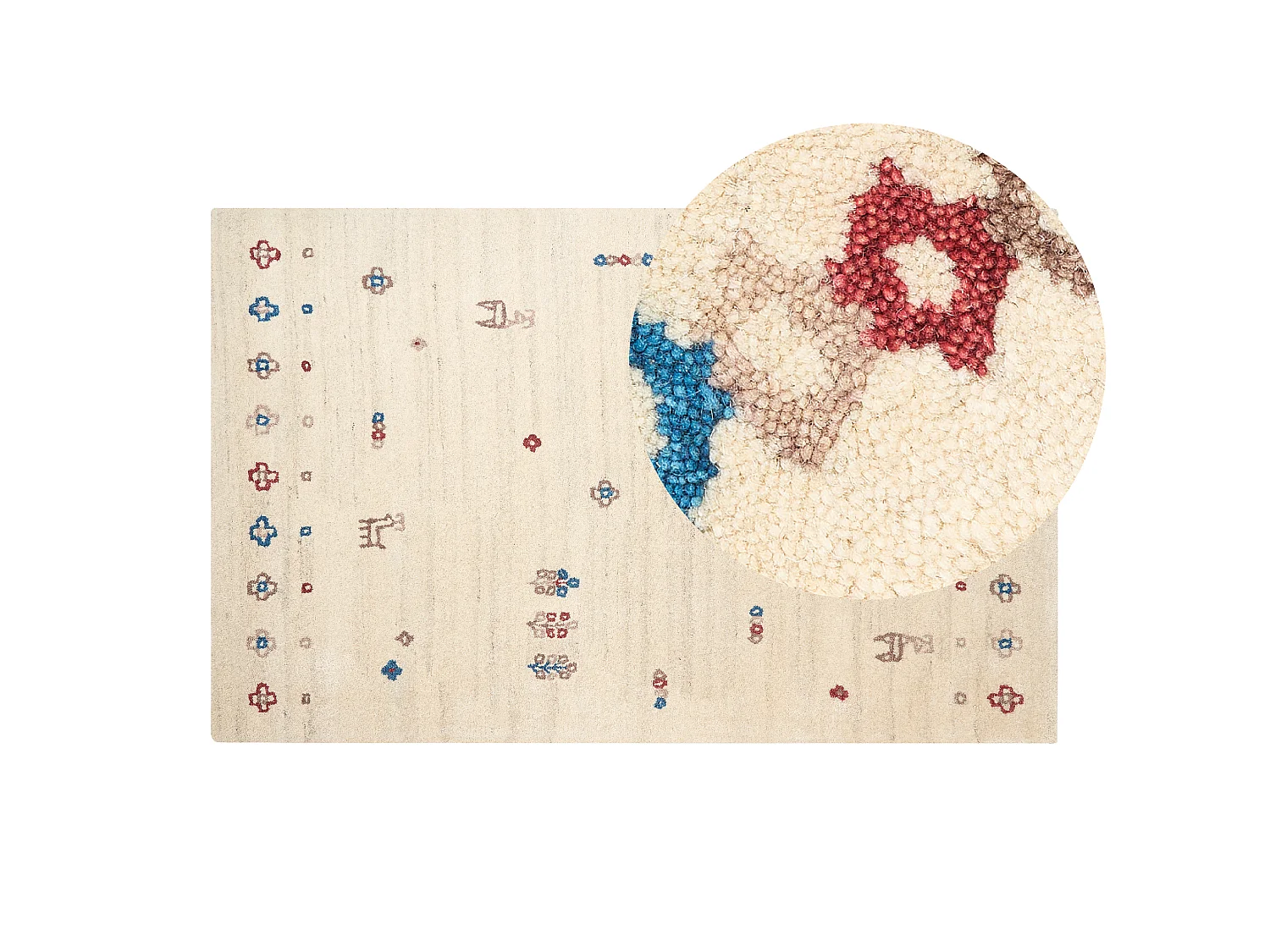 Tapis SULUCA Beige 140 x 200 cm Laine Tapis persan