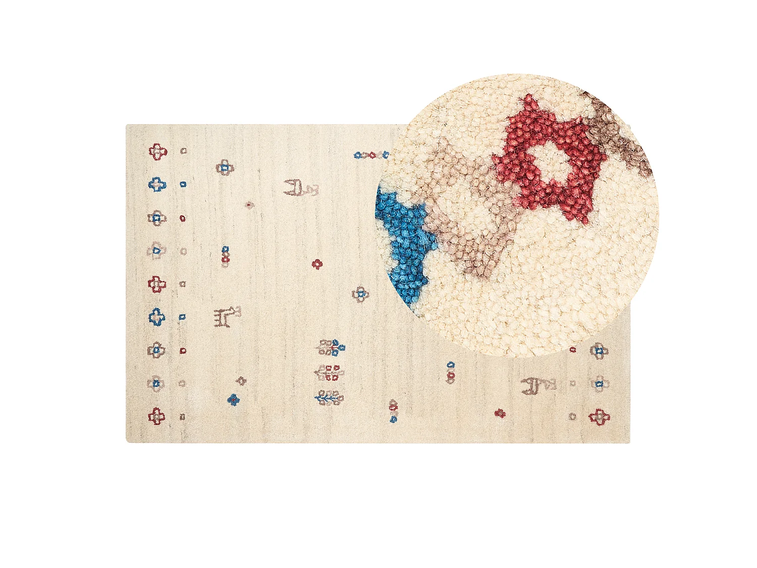 Tapis SULUCA Beige 140 x 200 cm Laine Tapis persan