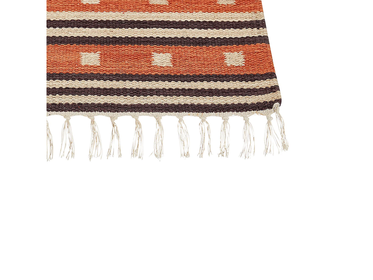 Tapis GAVAR Orange 200 x 300 cm Coton Kilim