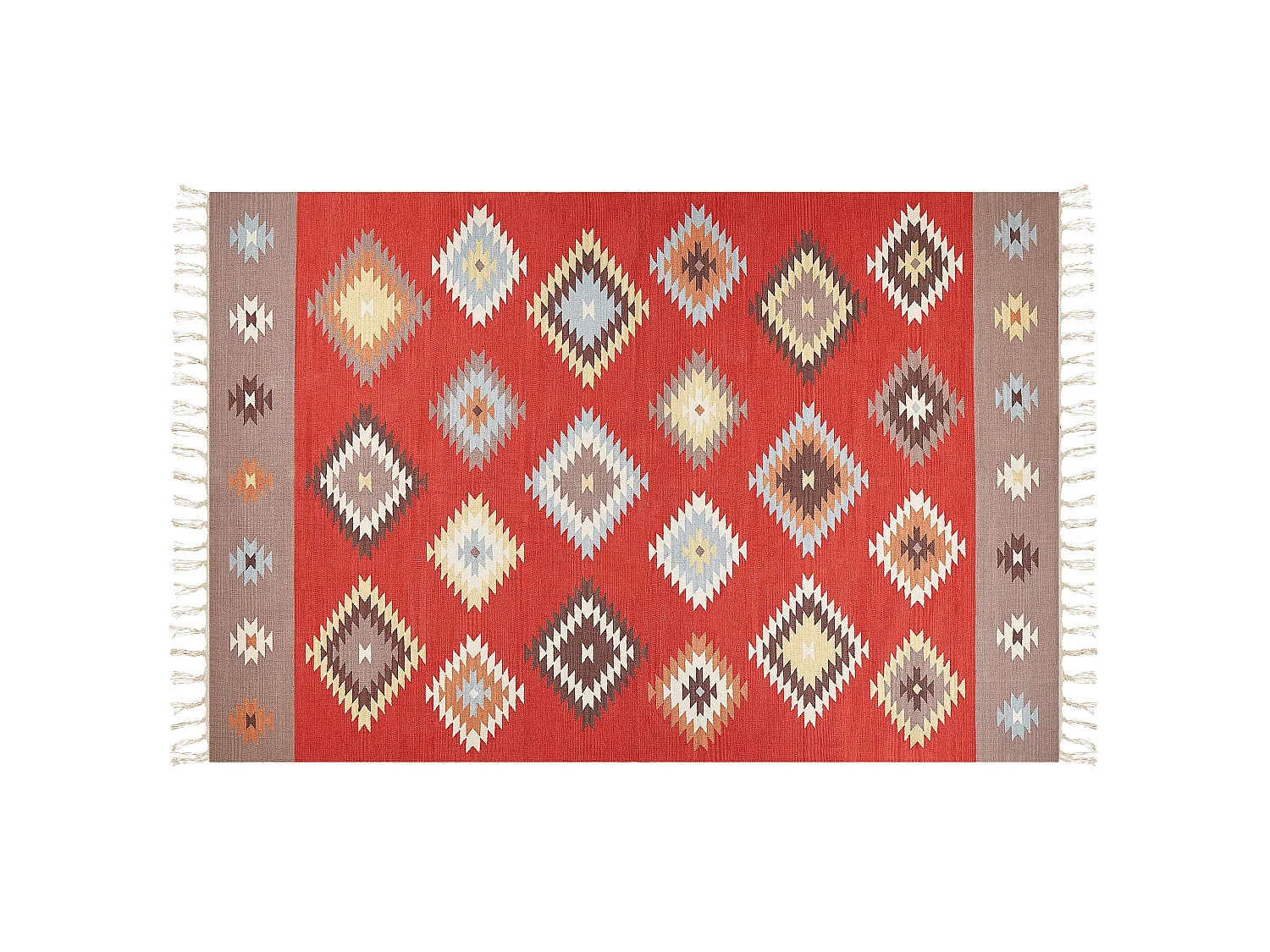 Dywan bawełniany kilim 200 x 300 cm wielokolorowy LORUT