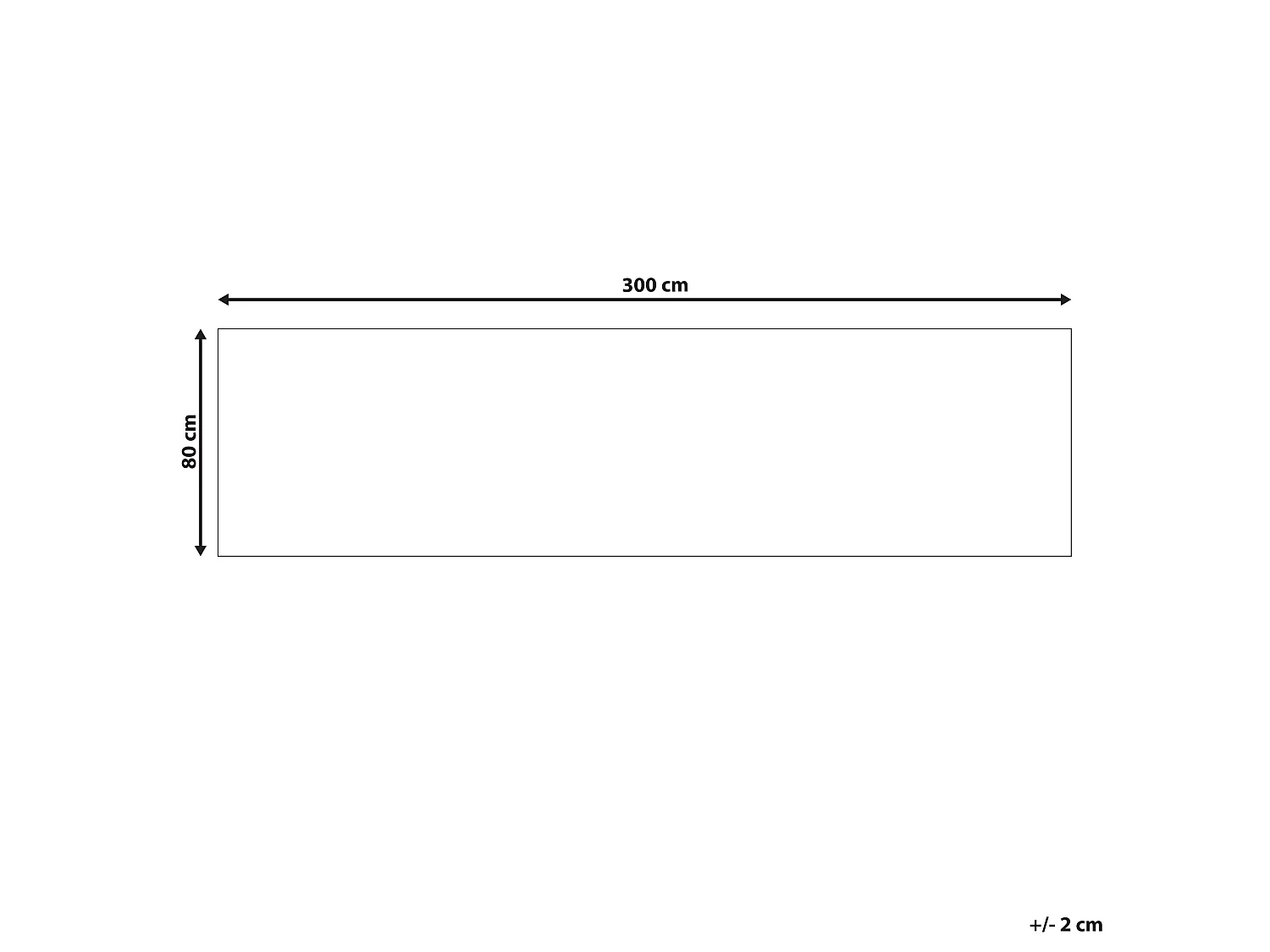 Vloerkleed kelim meerkleurig 80 x 300 cm LORUT