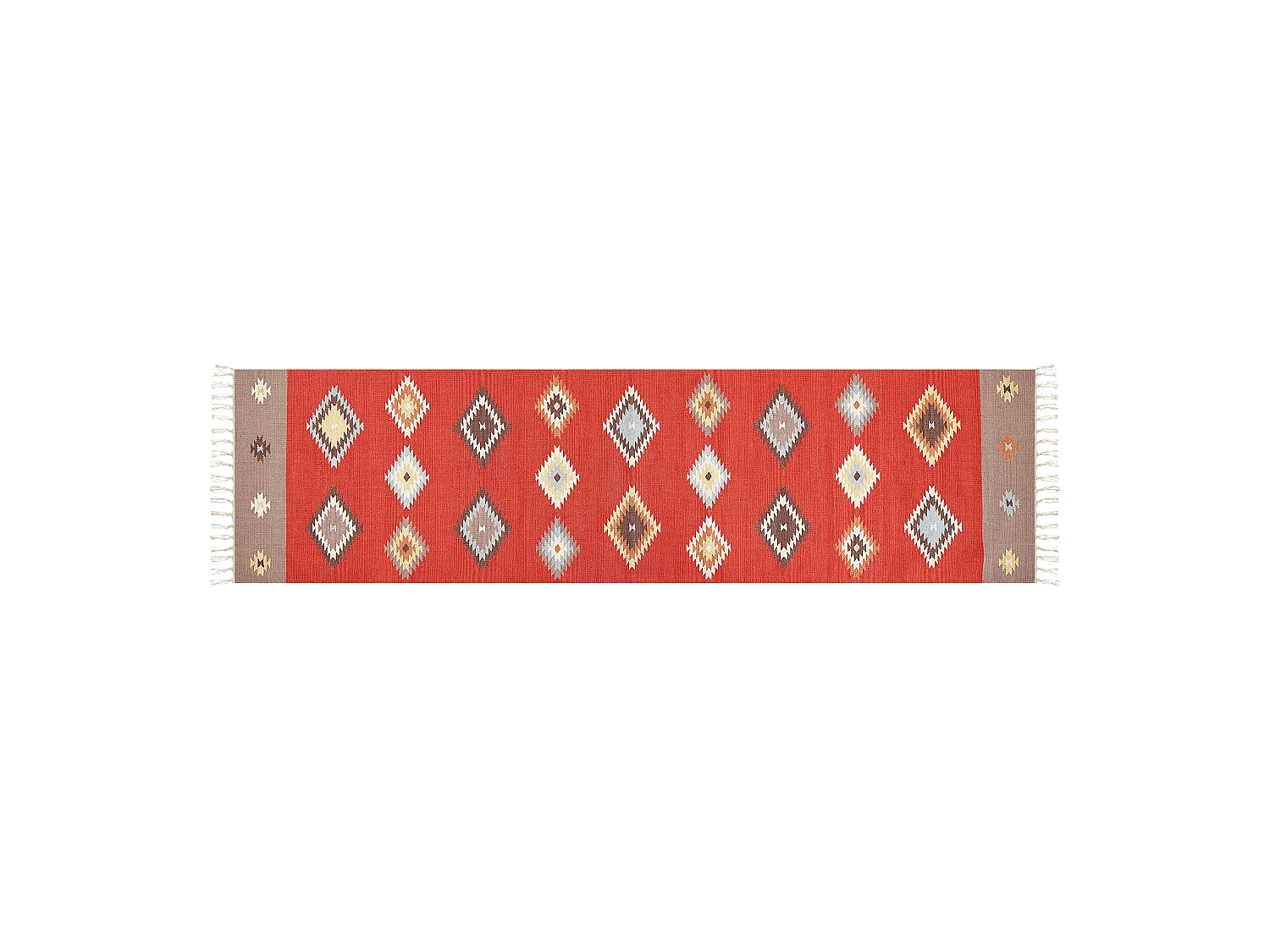 Tapis LORUT Multicolore 80 x 300 cm Coton Kilim