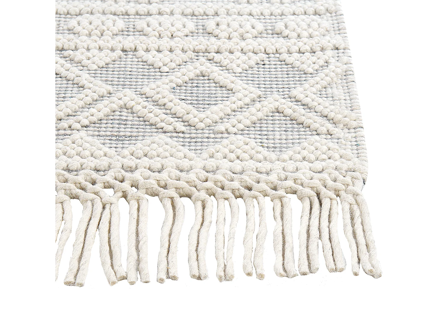 Alfombra de lana beige/gris 200 x 300 cm SOLHAN