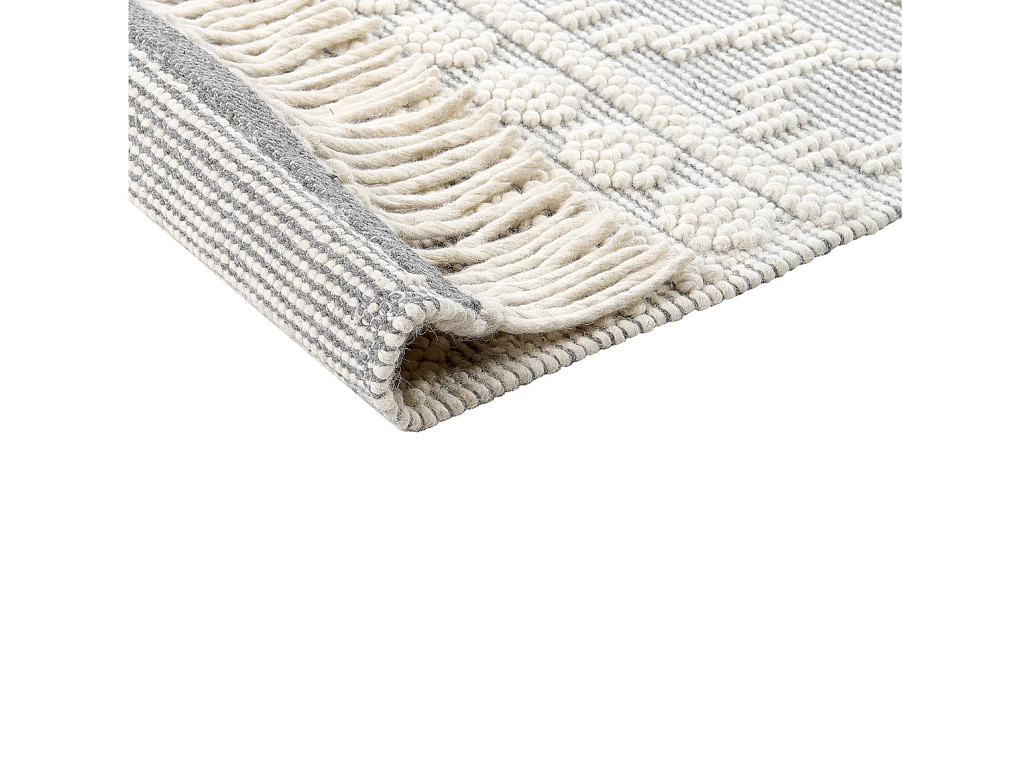 Alfombra de lana beige/gris 200 x 300 cm SOLHAN