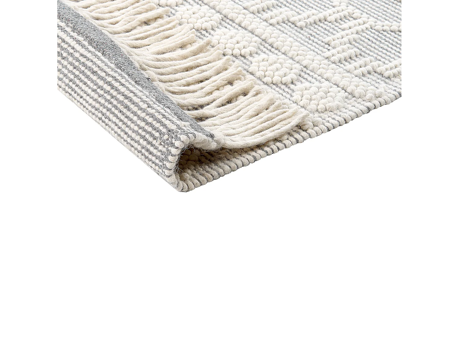 Vloerkleed wol beige/grijs 200 x 300 SOLHAN