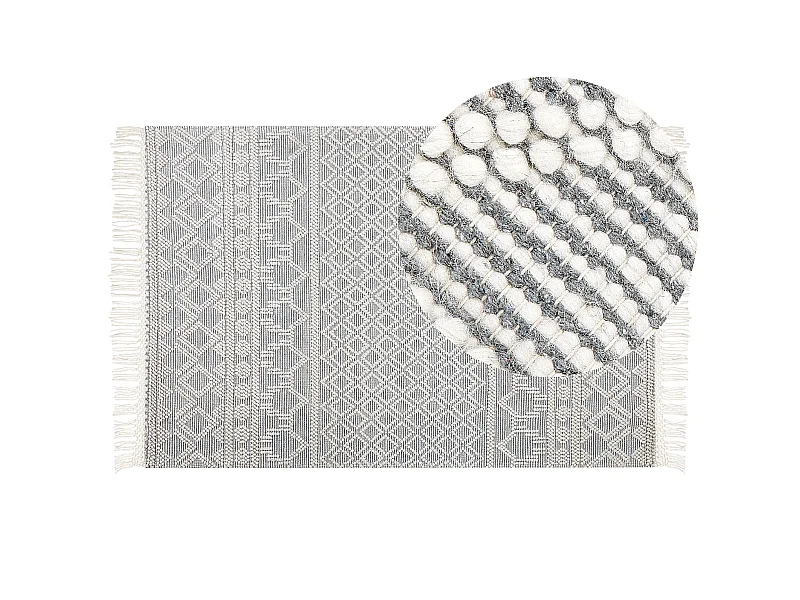 Tapis SOLHAN Gris Beige 200 x 300 cm Laine