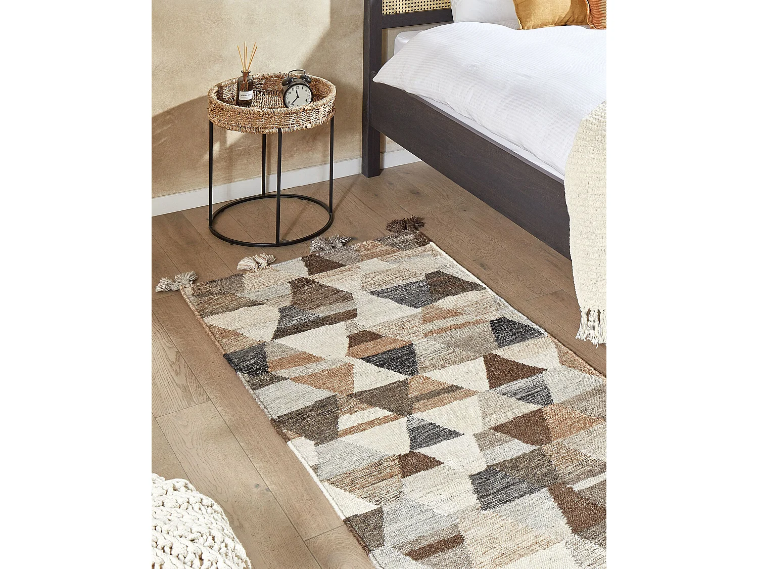 Tapis ARGAVAND Beige 80 x 150 cm Laine Kilim