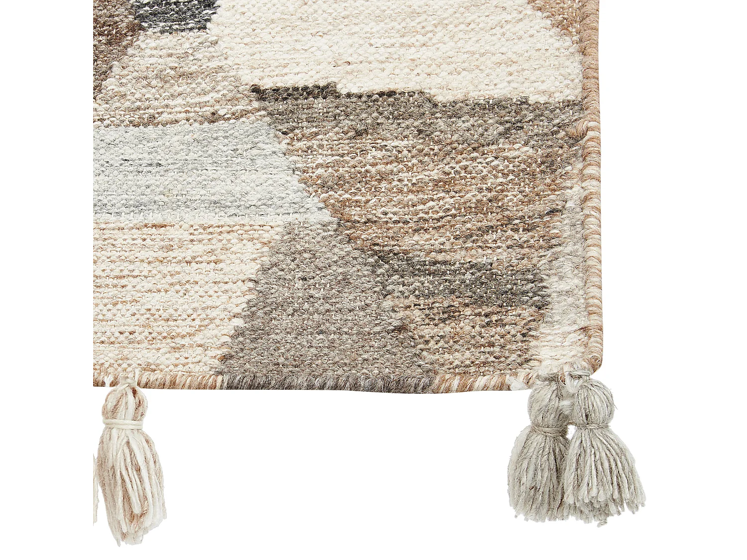 Tapis ARGAVAND Beige 80 x 150 cm Laine Kilim