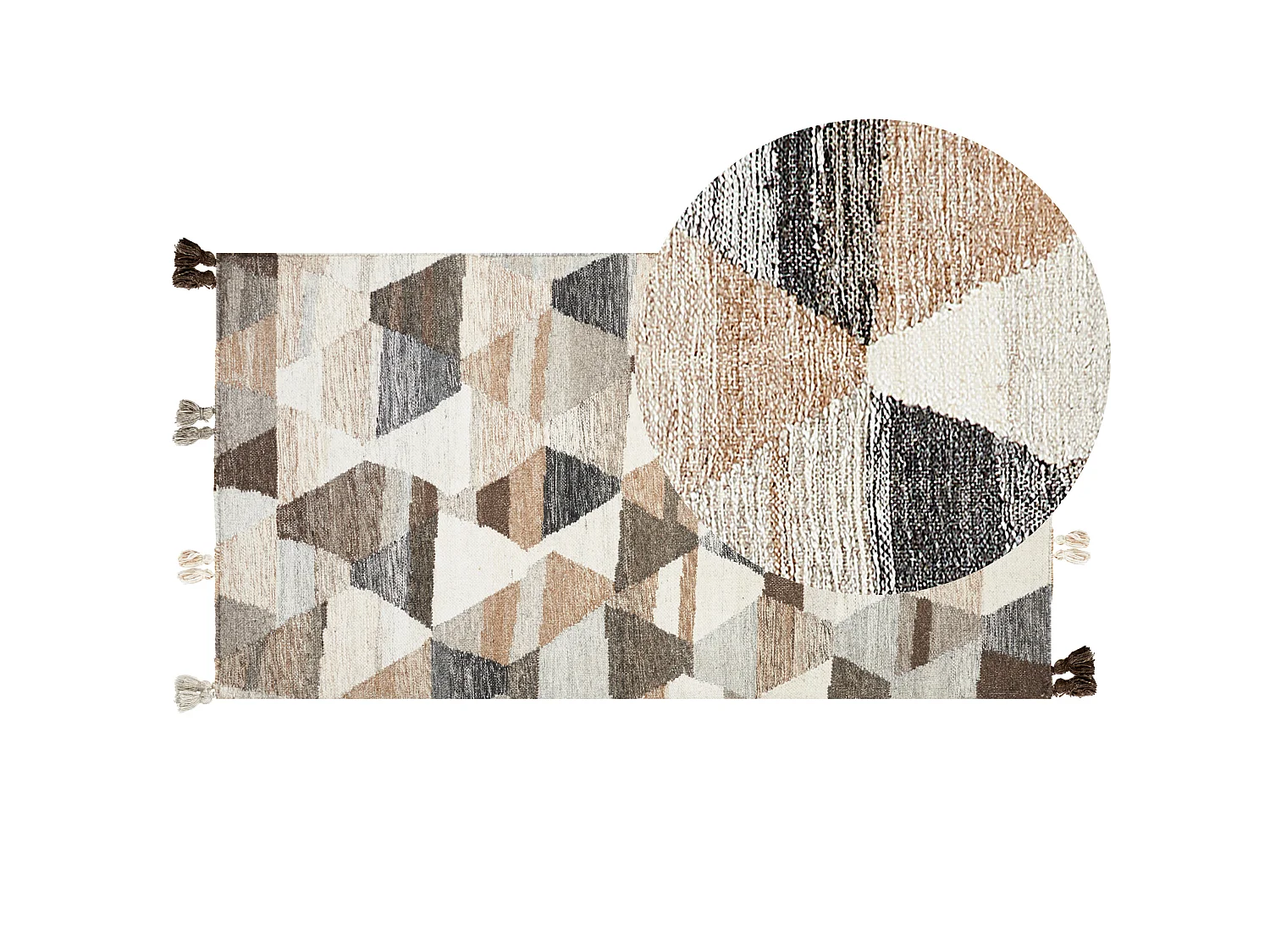 Tapis kilim en laine multicolore 80 x 150 cm ARGAVAND
