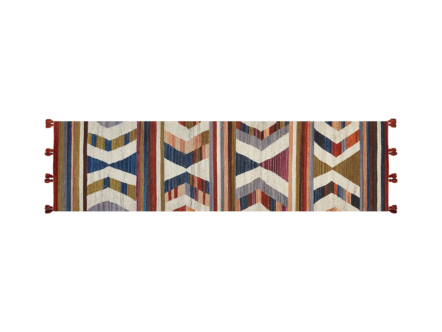 Tapis MRGASHAT Multicolore 80 x 300 cm Laine Kilim