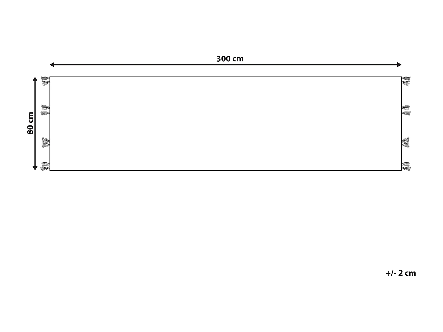 Dywan wełniany kilim 80 x 300 cm wielokolorowy MRGASHAT