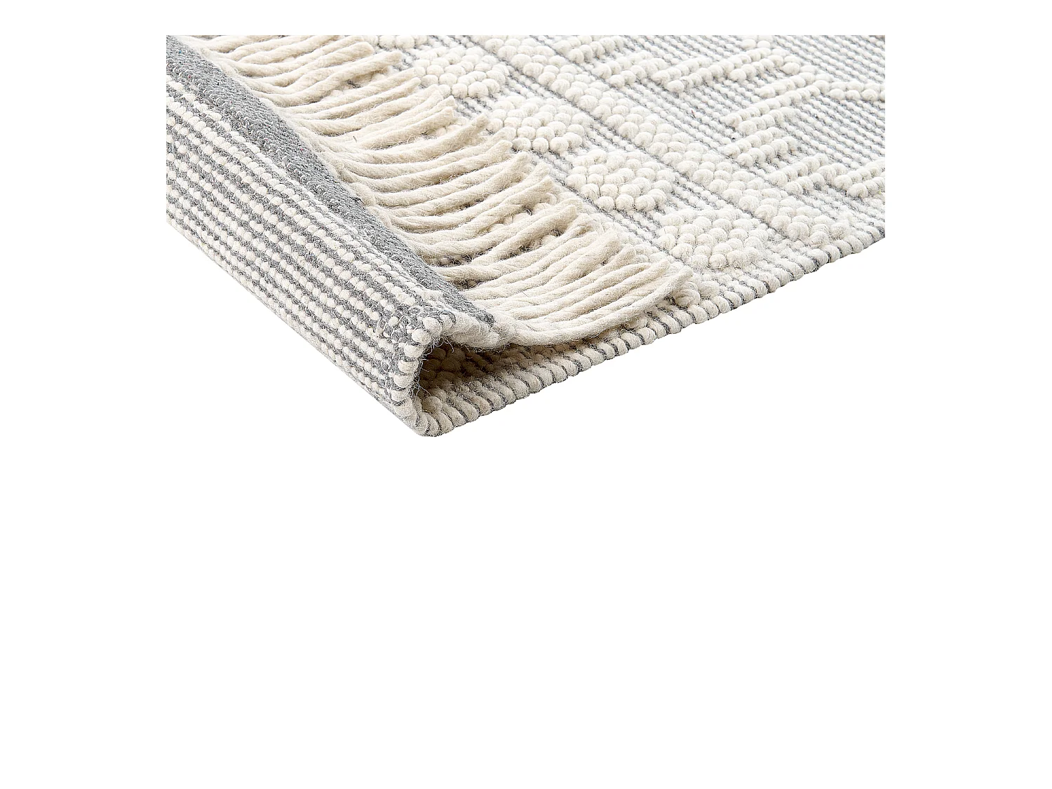 Tapis SOLHAN Gris Beige 160 x 230 cm Laine