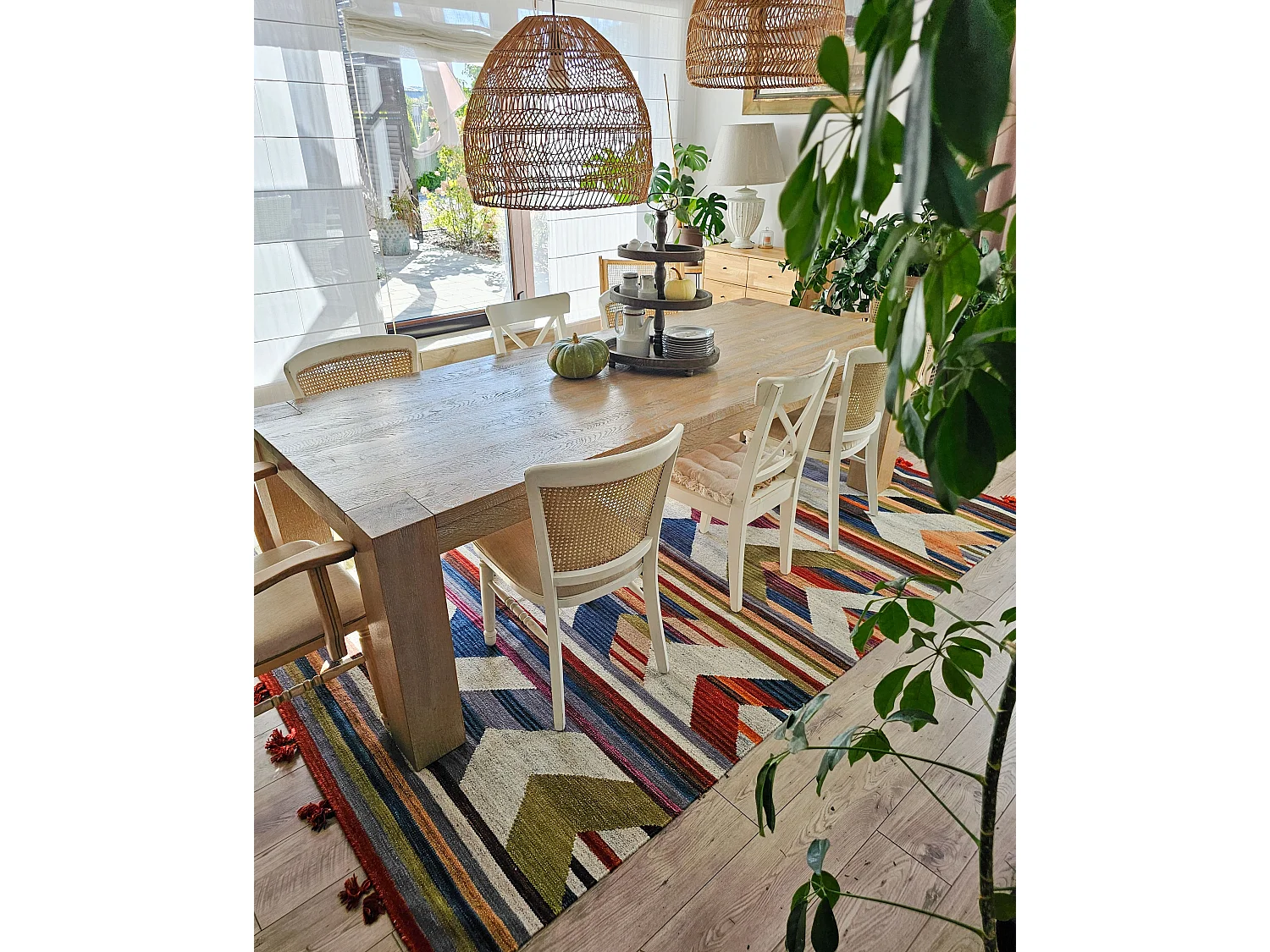 Tapis kilim en laine multicolore 200 x 300 cm MRGASHAT