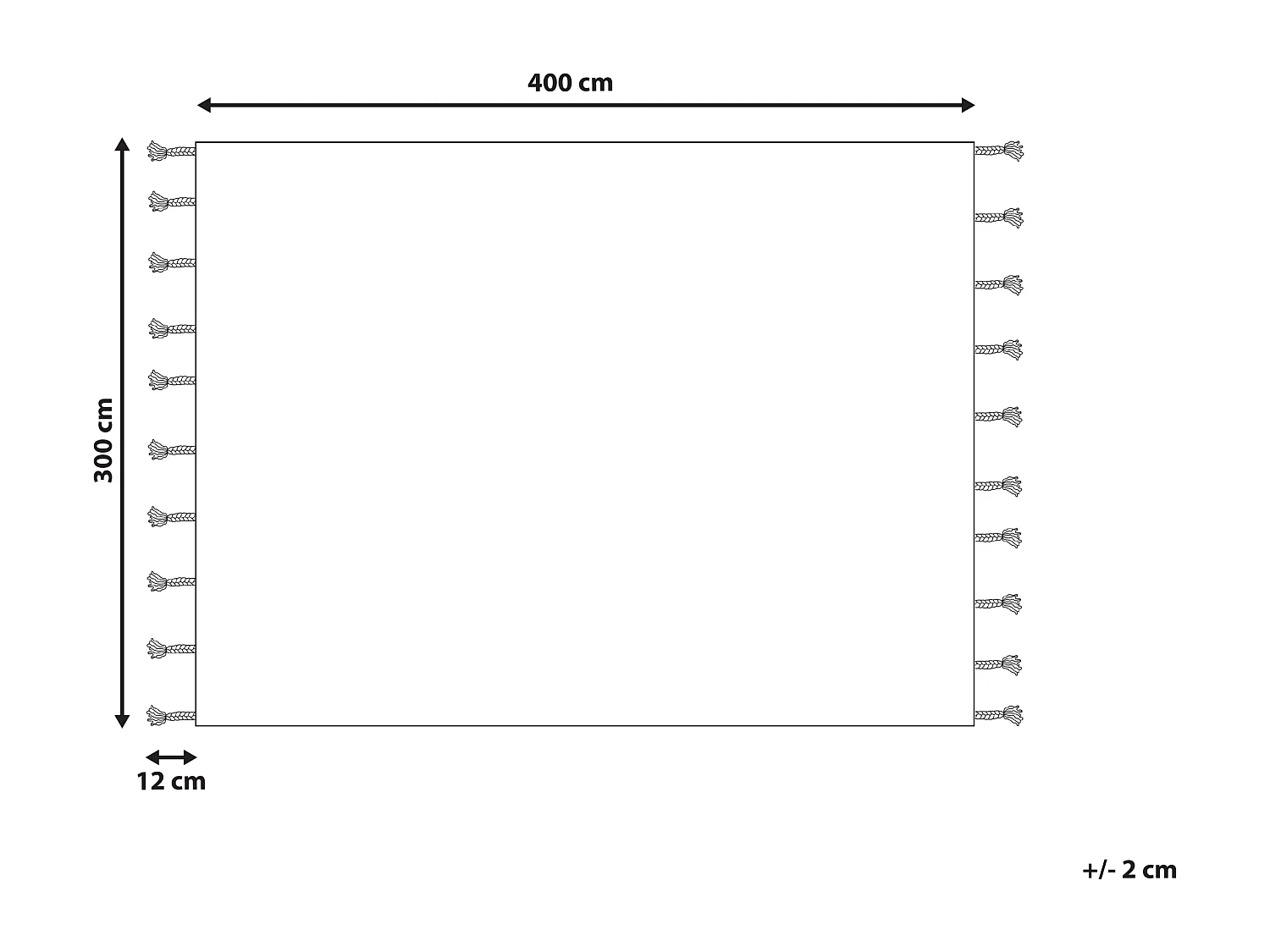 Tapis ZEYNAK Multicolore 300 x 400 cm Coton