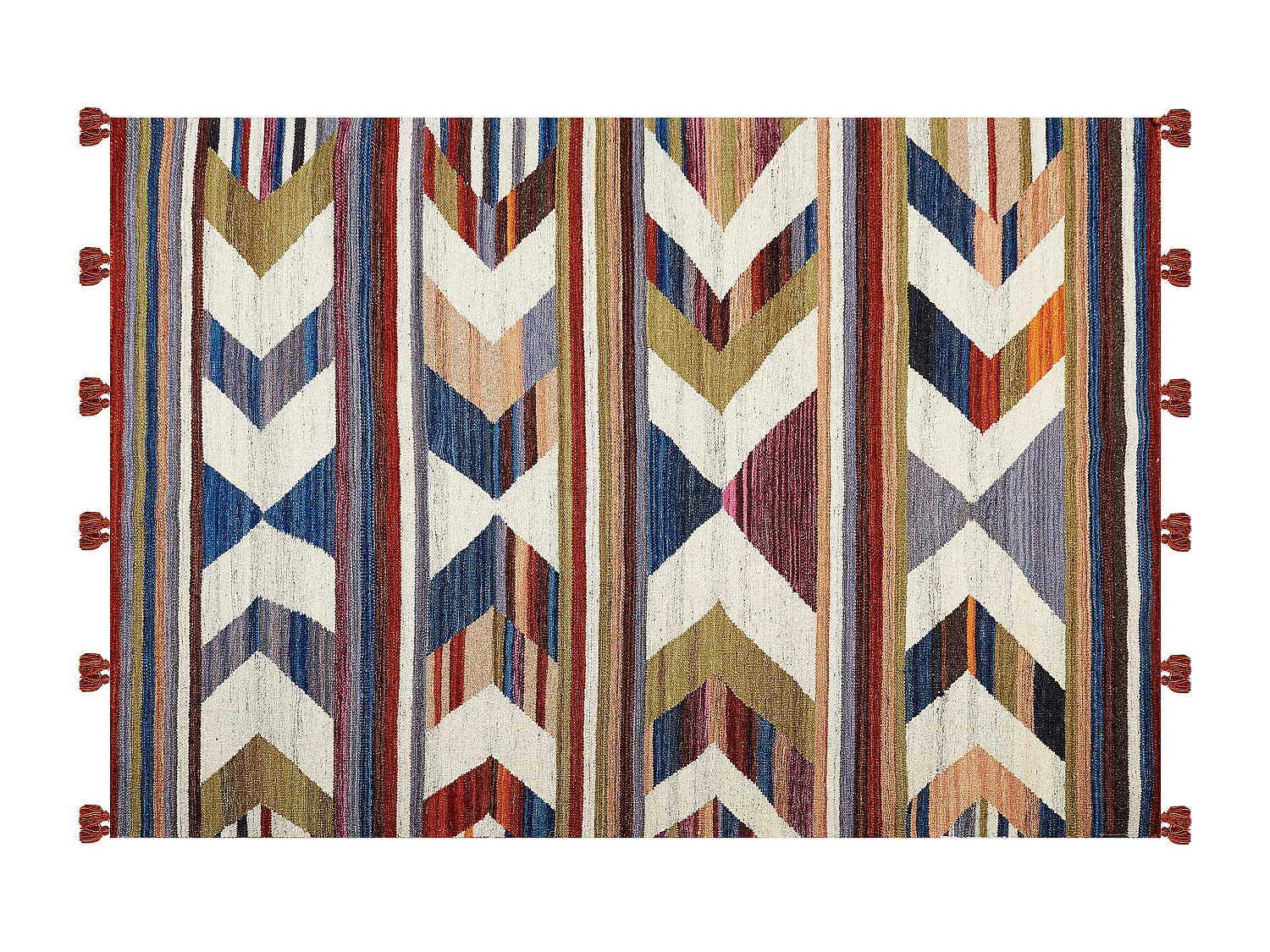 Tapis MRGASHAT Multicolore 140 x 200 cm Laine Kilim