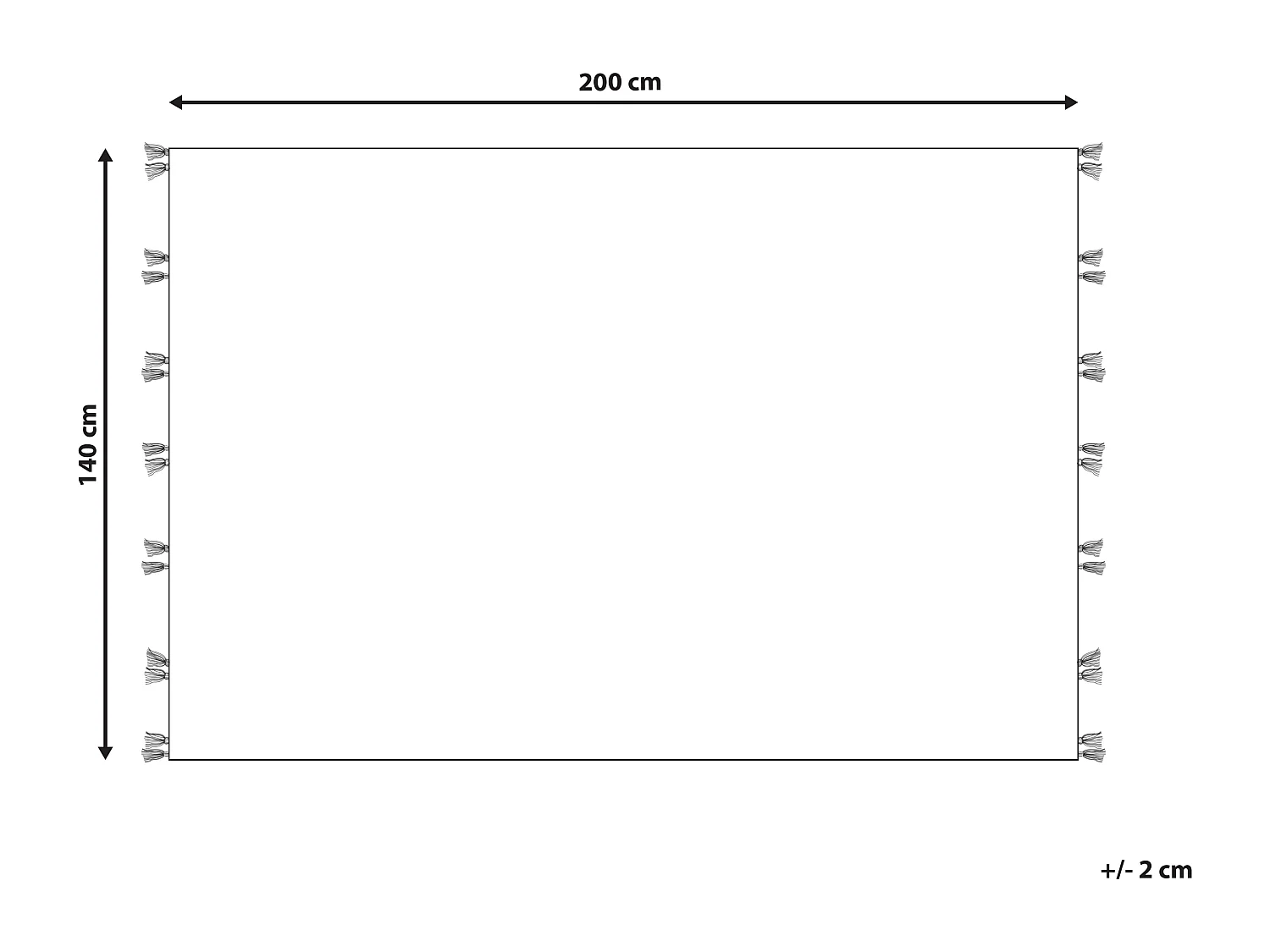 Vloerkleed kelim meerkleurig 140 x 200 cm MRGASHAT