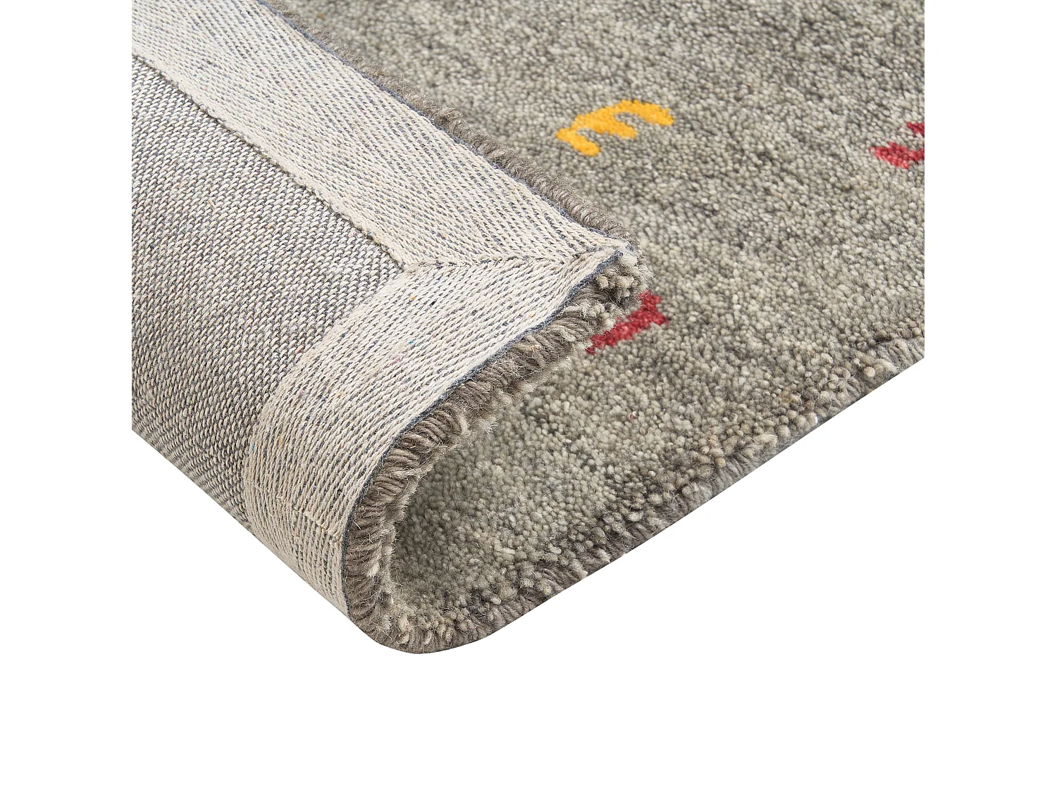 Vloerkleed gabbeh grijs 80 x 150 cm SEYMEN