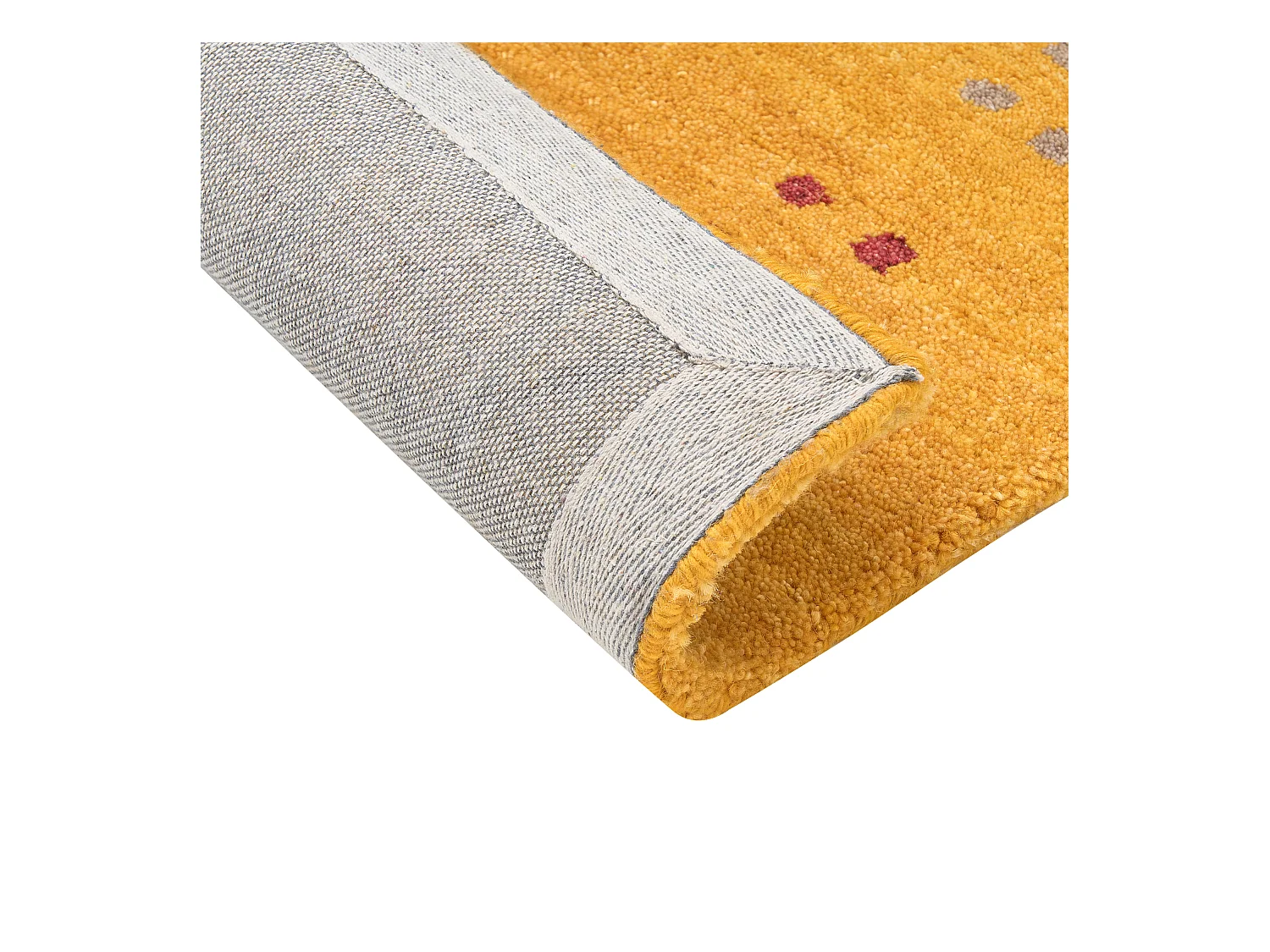 Tapis AKALAN Jaune 140 x 200 cm Laine Tapis persan