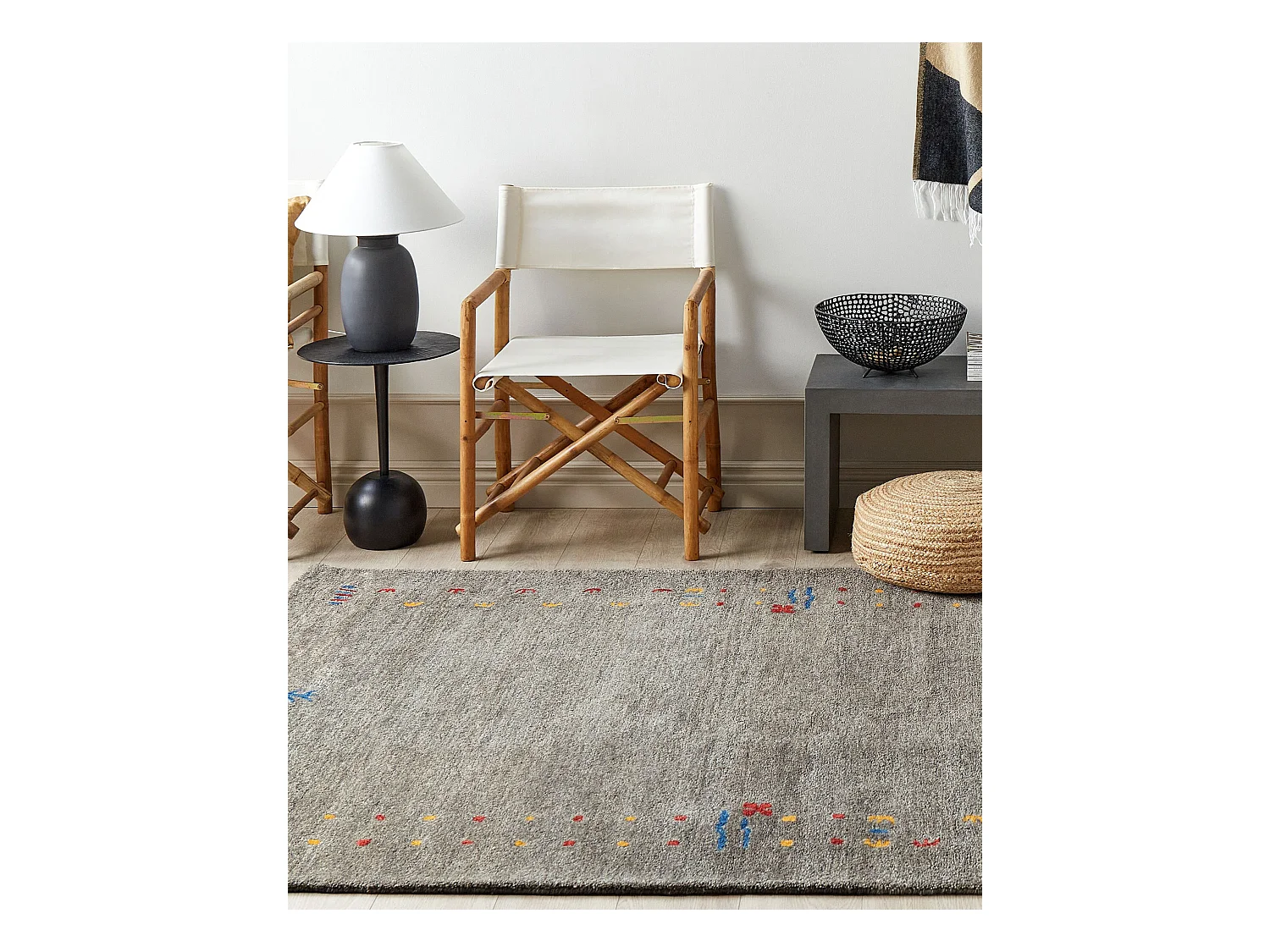 Tapis SEYMEN Gris 160 x 230 cm Laine Tapis persan