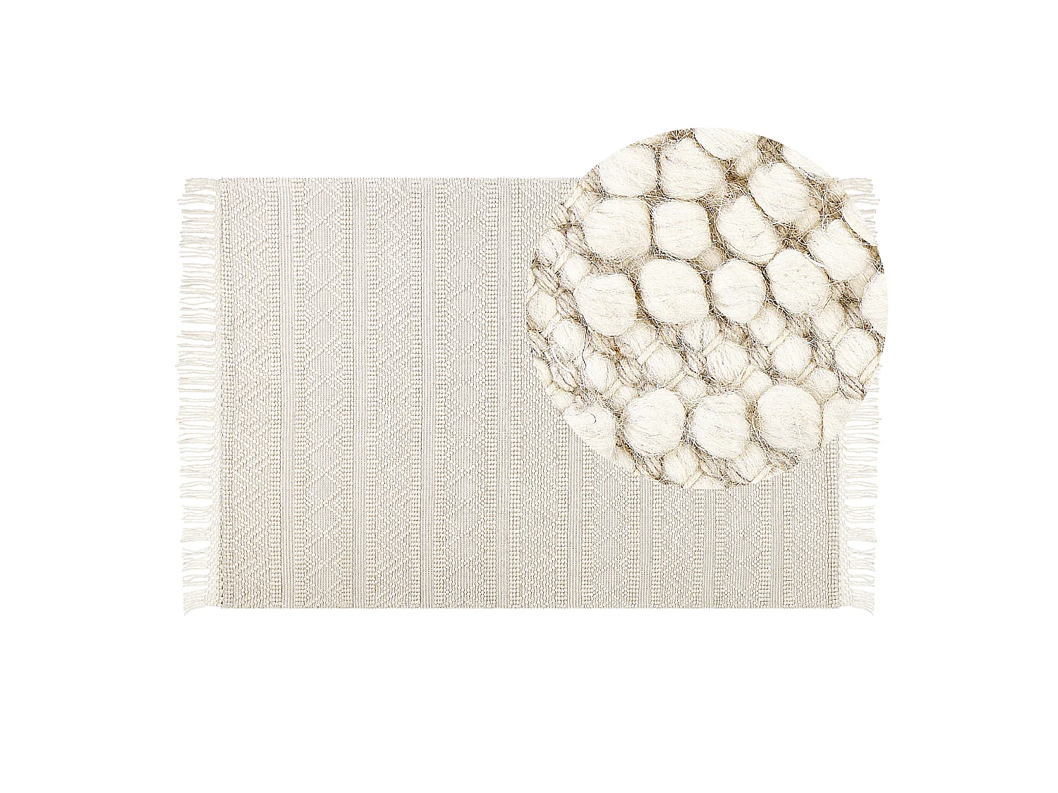 Tapis PERTEK Beige 160 x 230 cm Laine