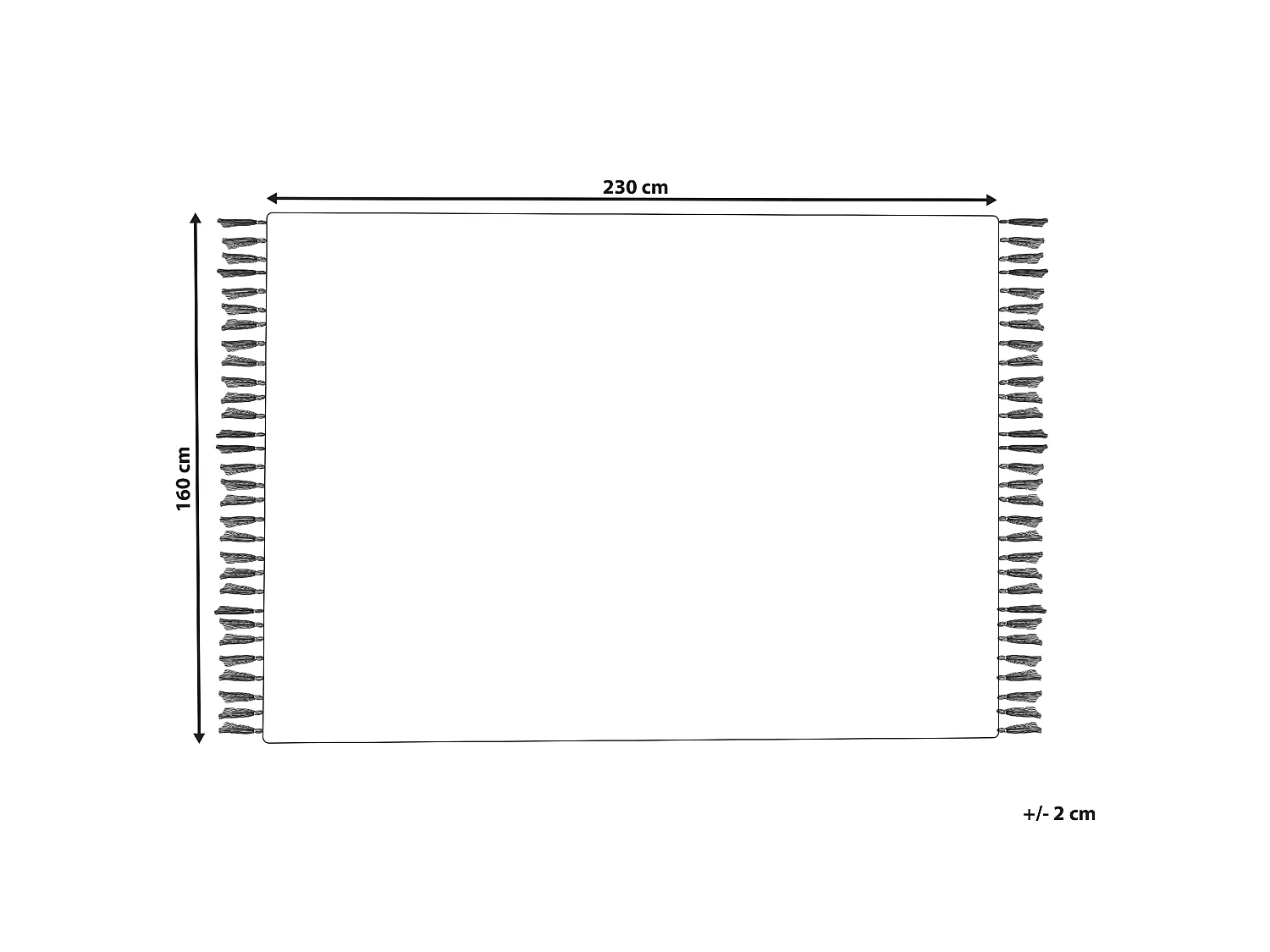 Tapis PERTEK Beige 160 x 230 cm Laine