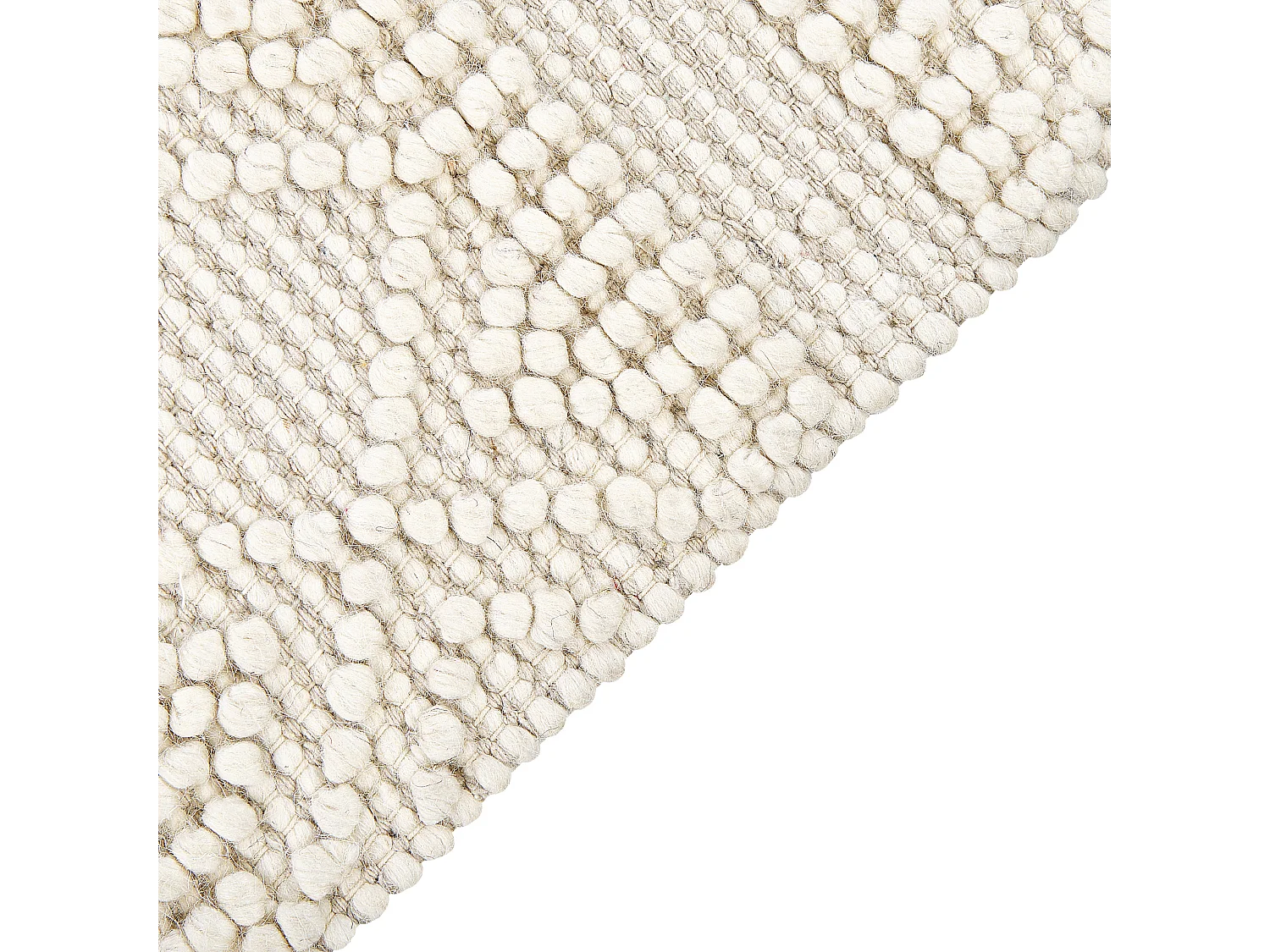 Tapete em lã creme 160 x 230 cm PERTEK