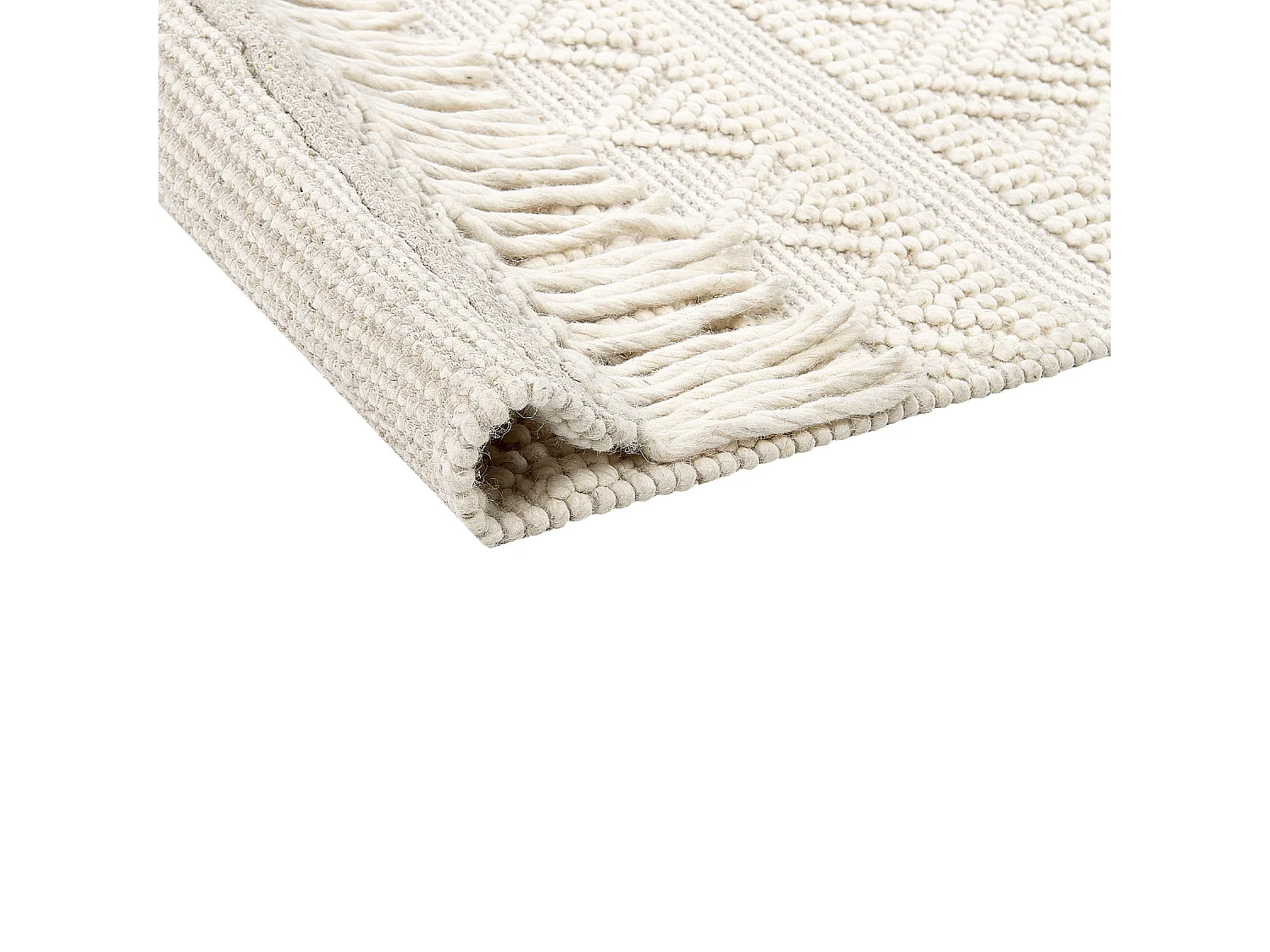 Tapete em lã creme 160 x 230 cm PERTEK