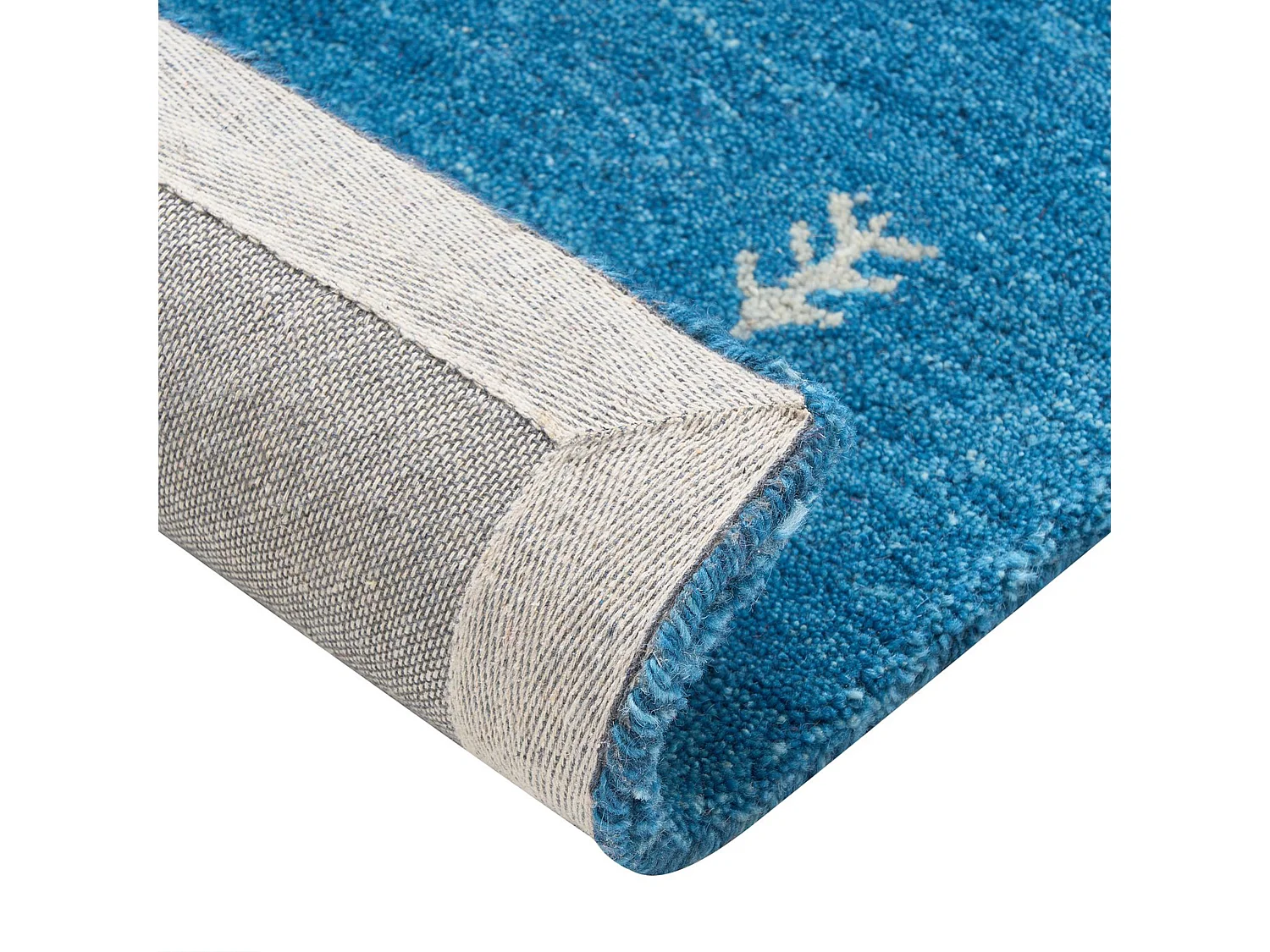 Tapis CALTI Bleu foncé 160 x 230 cm Laine Tapis persan