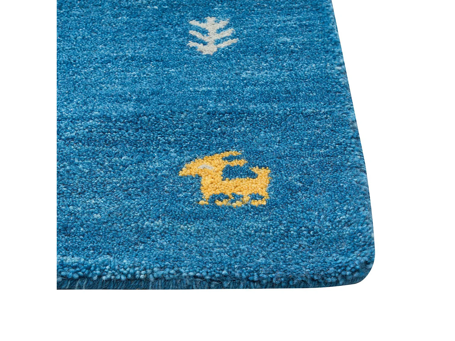 Tapis CALTI Bleu foncé 160 x 230 cm Laine Tapis persan