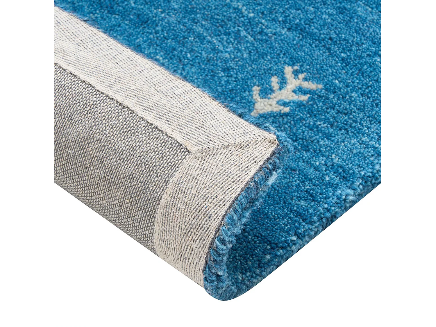 Tapis CALTI Bleu foncé 160 x 230 cm Laine Tapis persan
