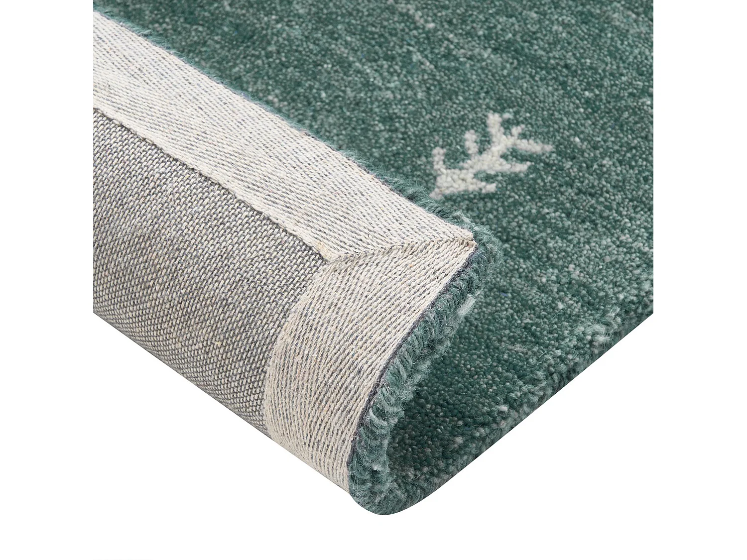 Tapis CALTI Vert foncé 140 x 200 cm Laine Tapis persan