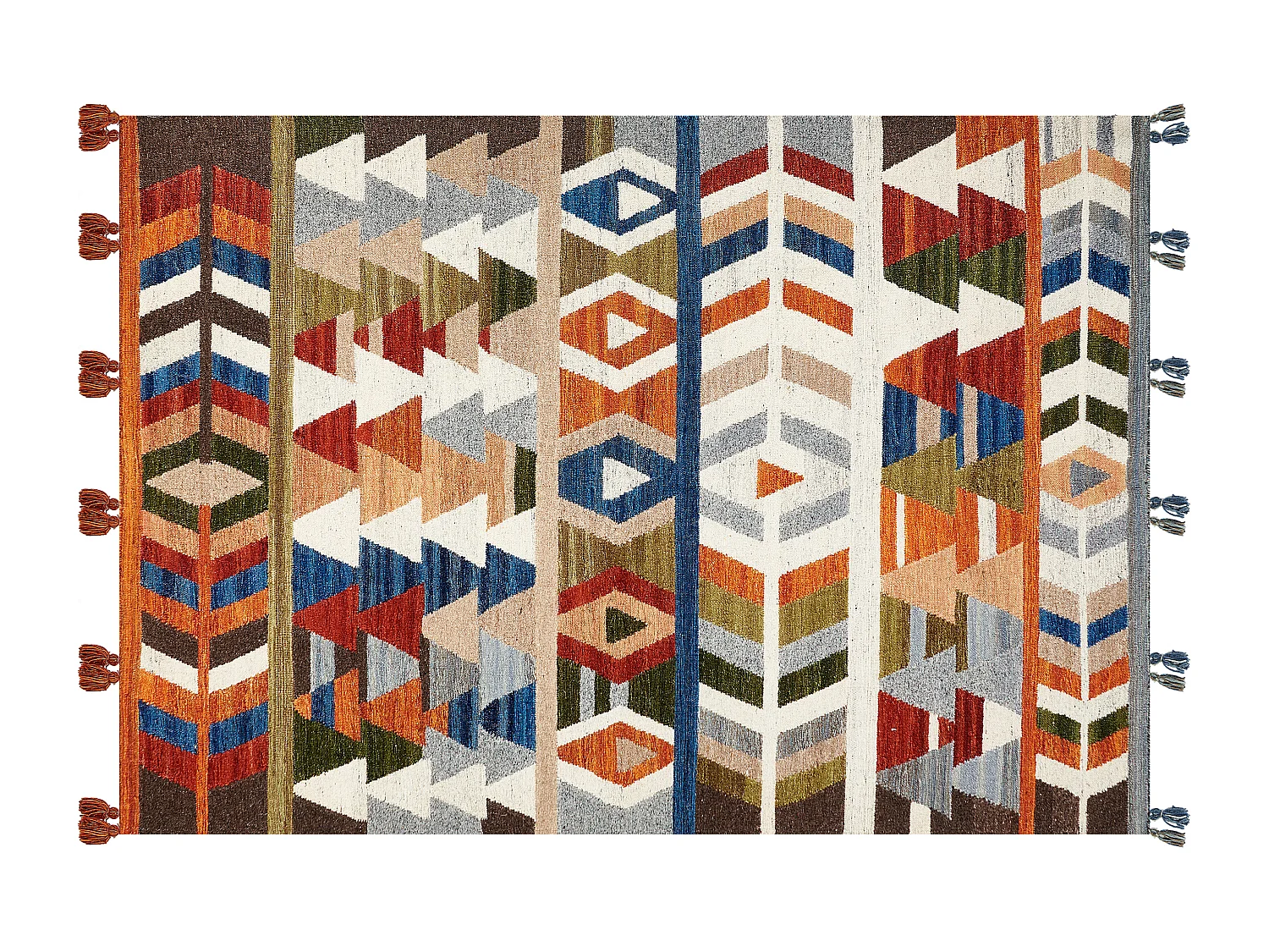 Vloerkleed kelim meerkleurig 160 x 230 cm KAGHSI