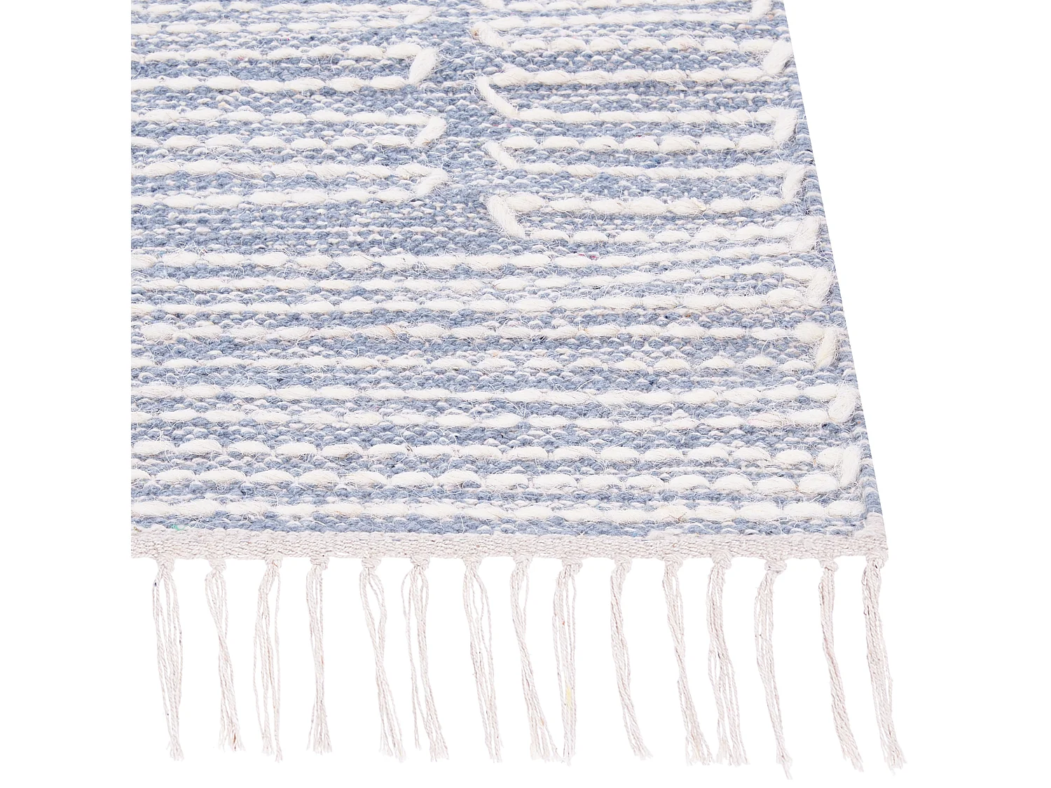 Tapis ANSAR Bleu 80 x 150 cm Coton