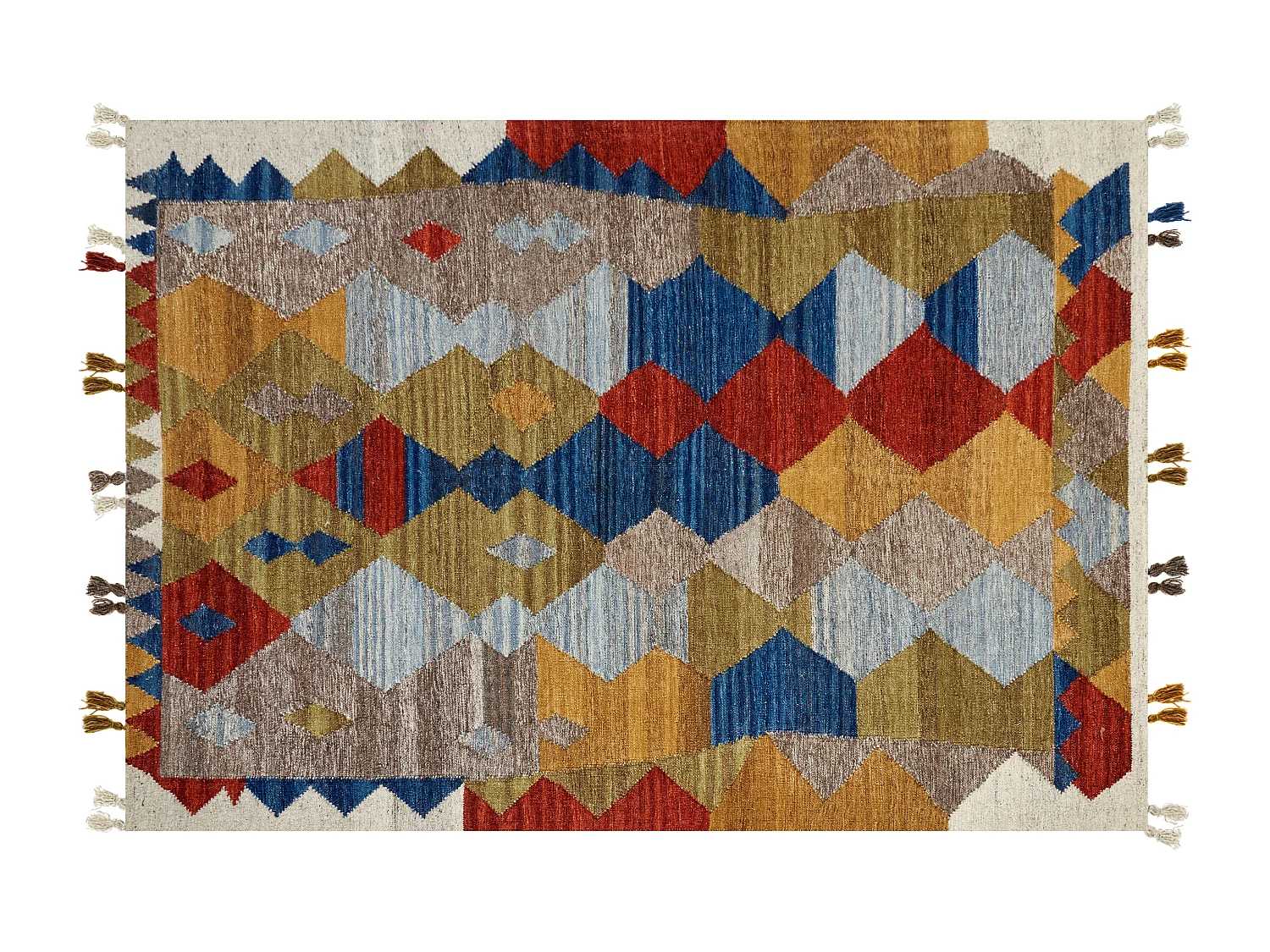 Tappeto kilim lana multicolore 160 x 230 cm ARZAKAN