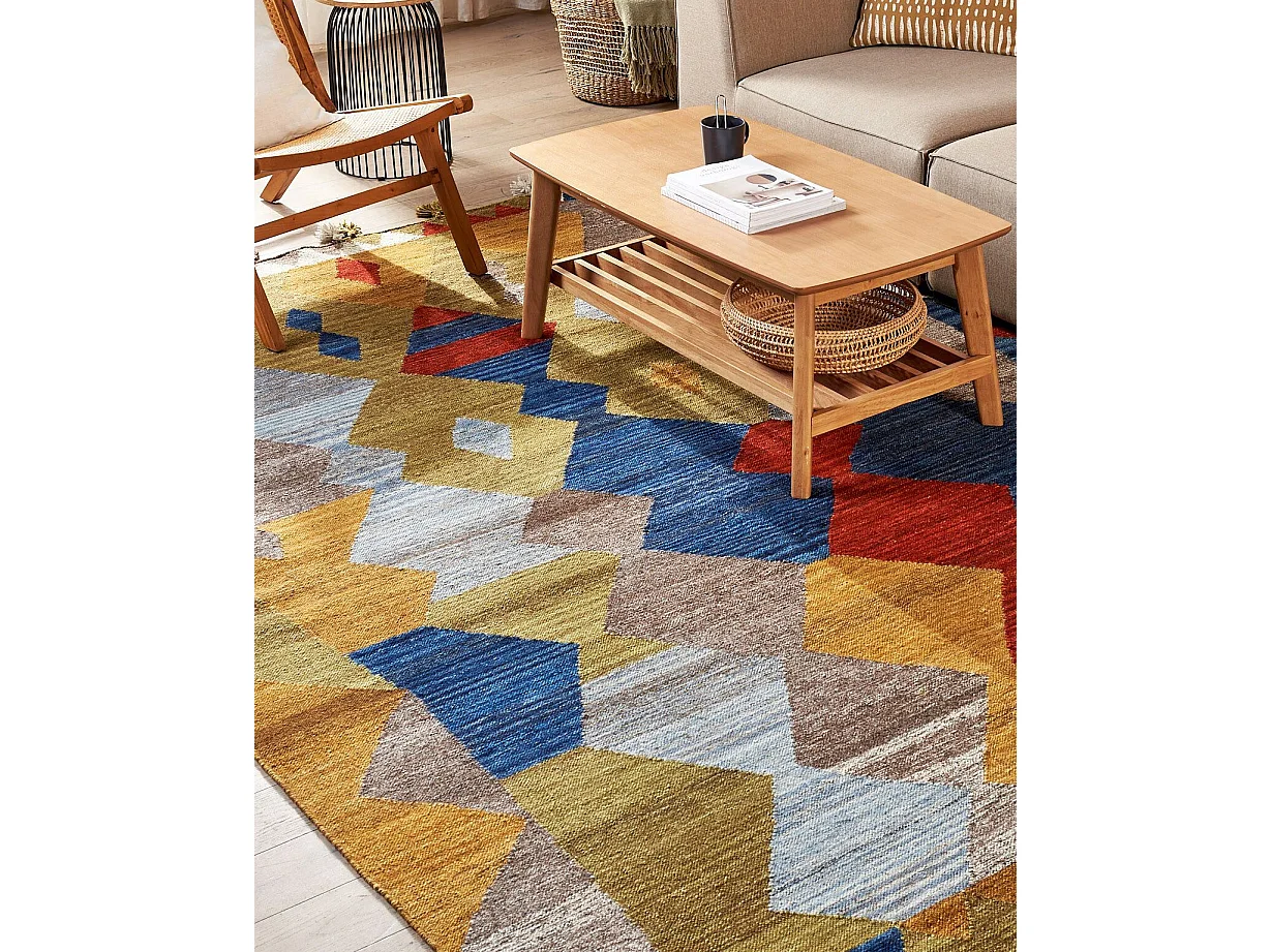 Tapis ARZAKAN Multicolore 160 x 230 cm Laine Kilim