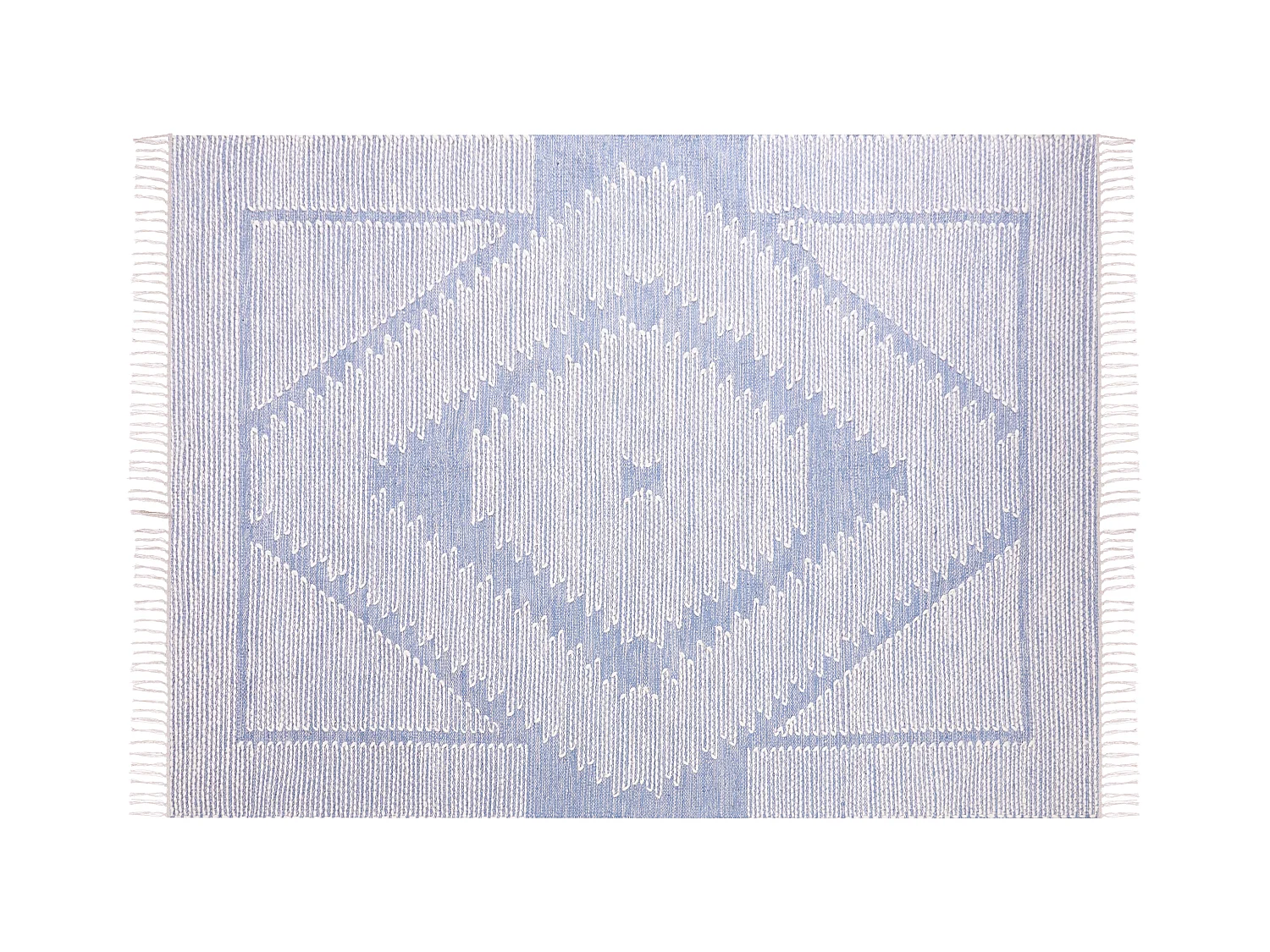 Tapis ANSAR Bleu 140 x 200 cm Coton