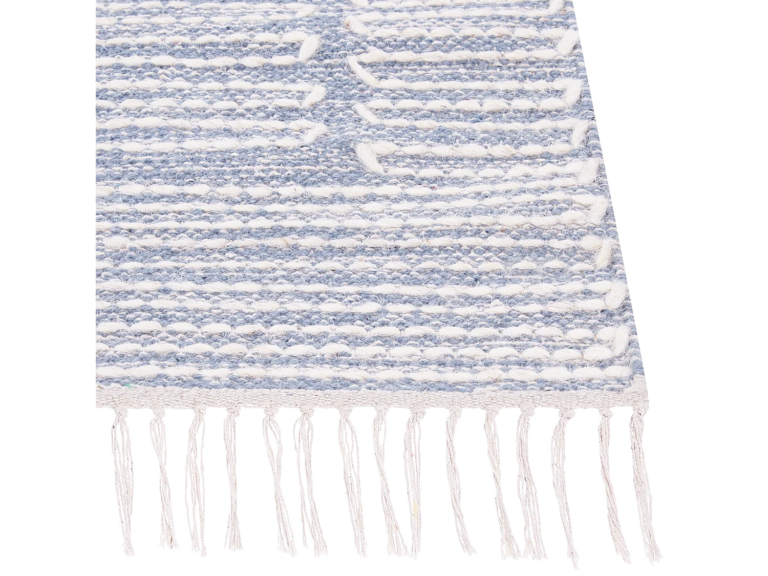 Tapis ANSAR Bleu 140 x 200 cm Coton