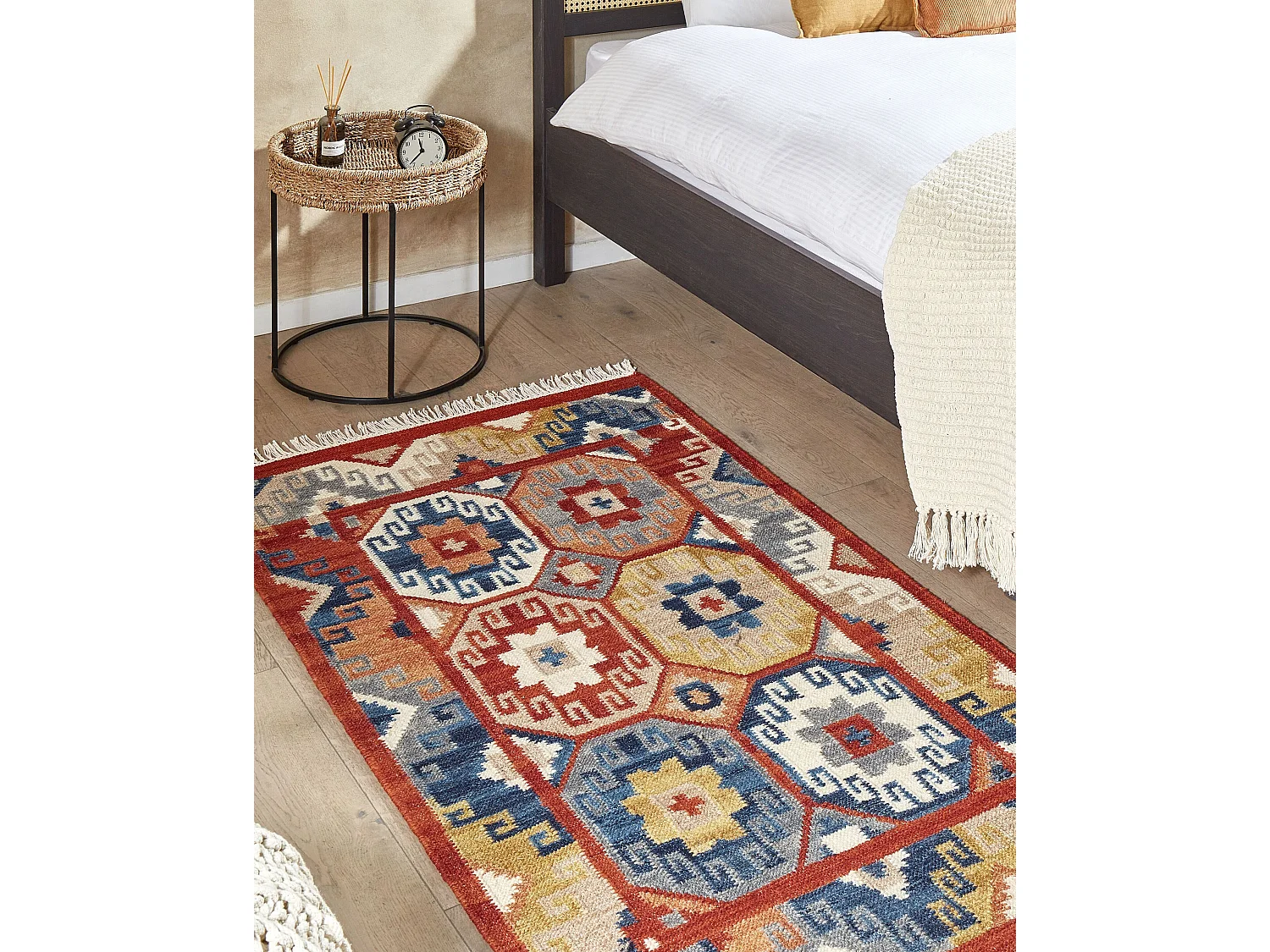 Tapis LUSARAT Multicolore 80 x 150 cm Laine Kilim