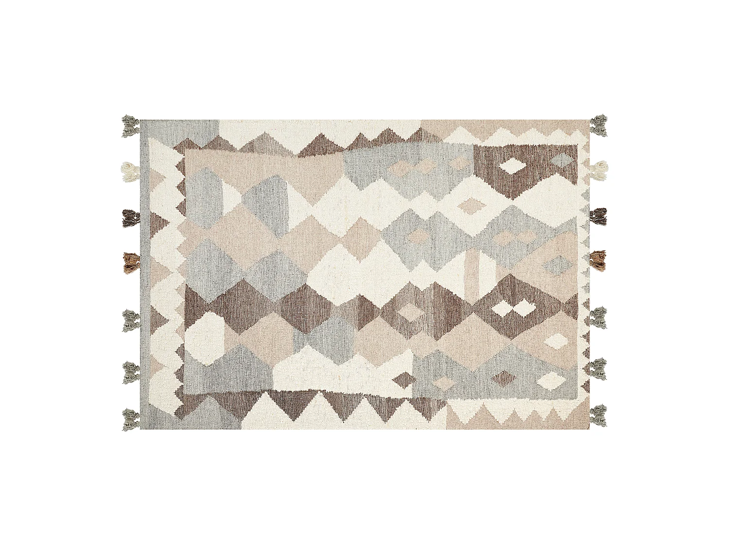 Tapis ARALEZ Beige 160 x 230 cm Laine Kilim